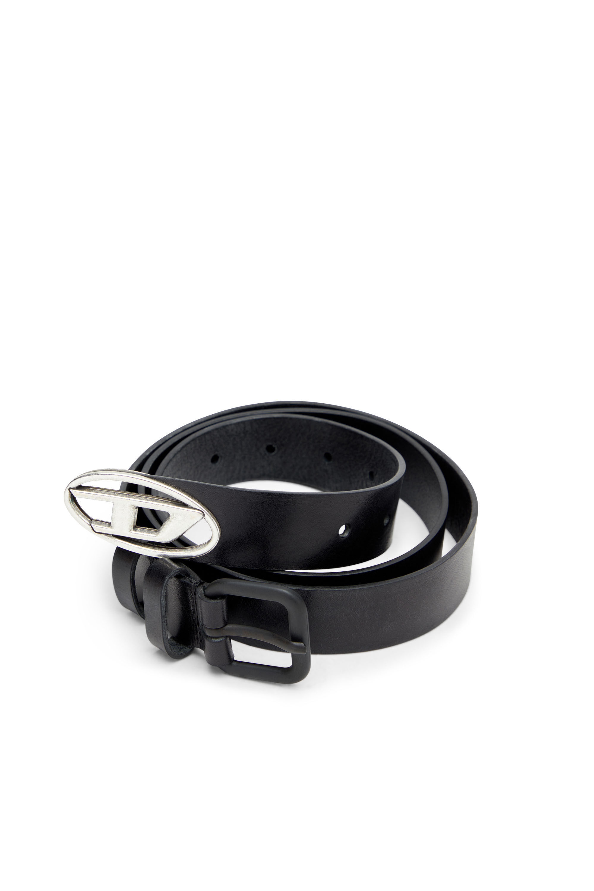 希少ビンテージ良品　DIESEL BLACK_RING_PLATE ネクタイ ディーゼル DIESEL レザースタッズ ナロー ネクタイ 羊革 革小物