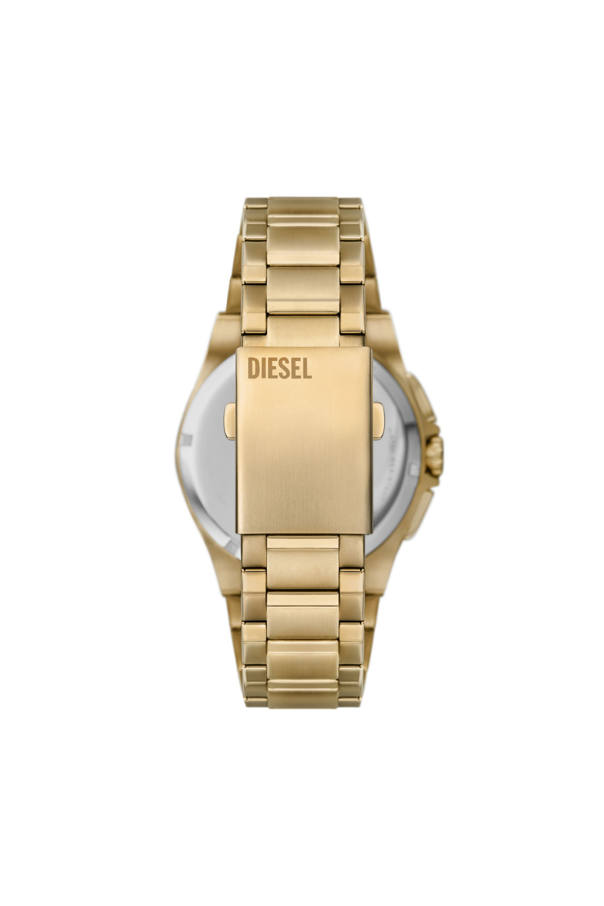 Men's Framed gold-tone stainless steel watch | Gold | Diesel