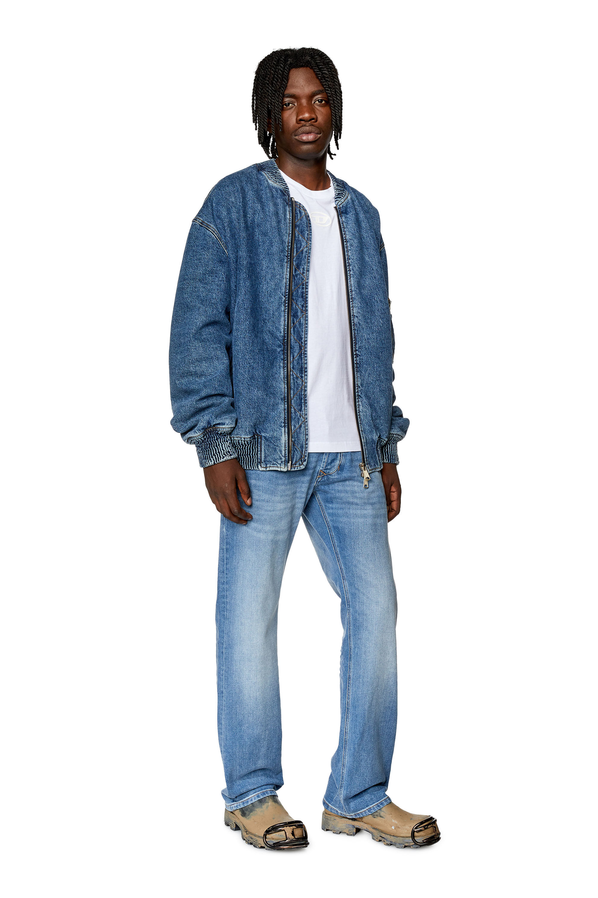 Diesel - Straight Jeans 1985 Larkee 0ENAS, Light Blue - Image 1