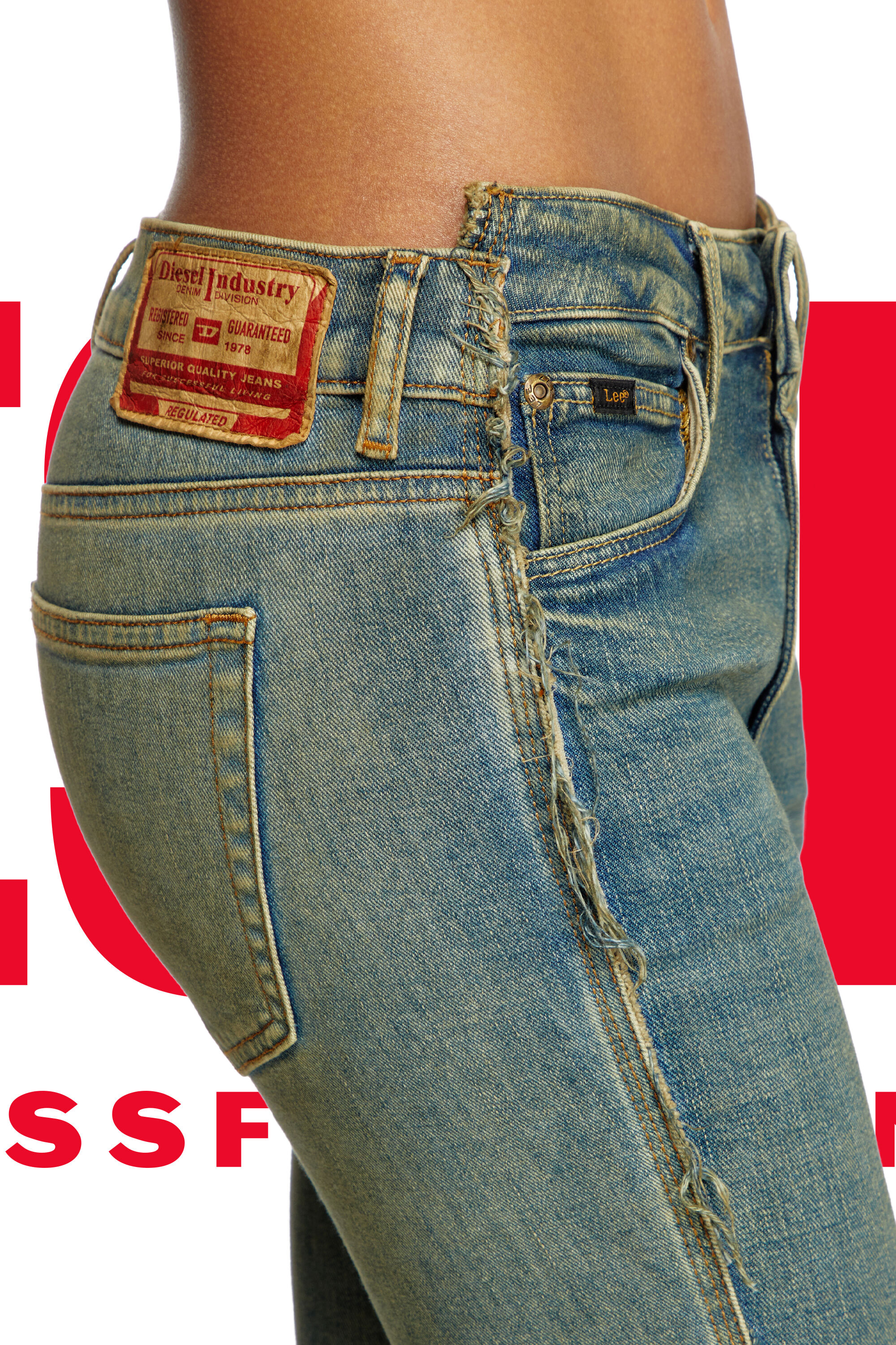 Diesel - Woman's Regular Jeans Dieseloves 02 09N01, Dark Blue - 2