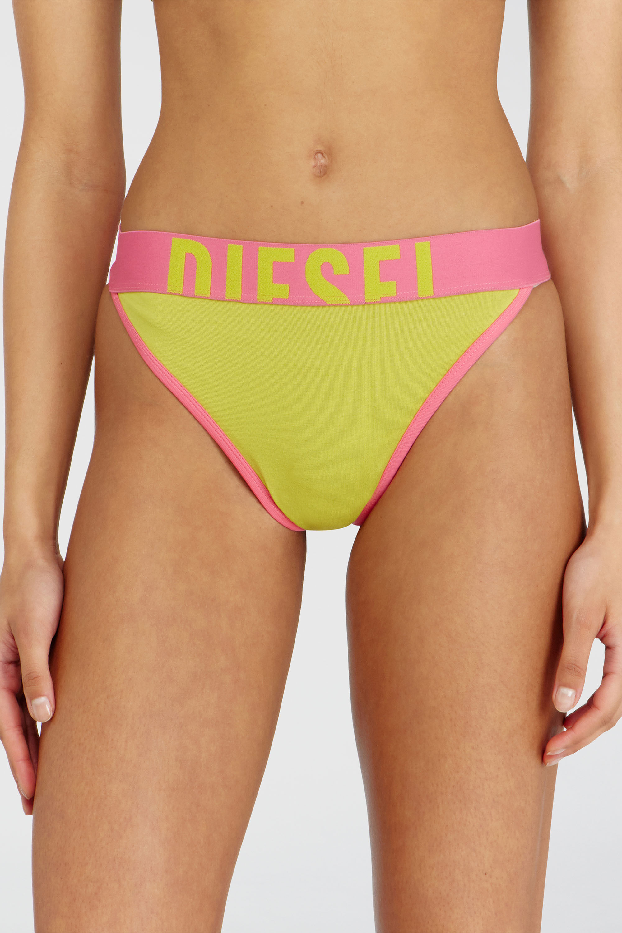 Diesel - MARIANNA-D-POP-3PACK, Woman's Three-pack stretch cotton multicolour thongs in Multicolor - 3