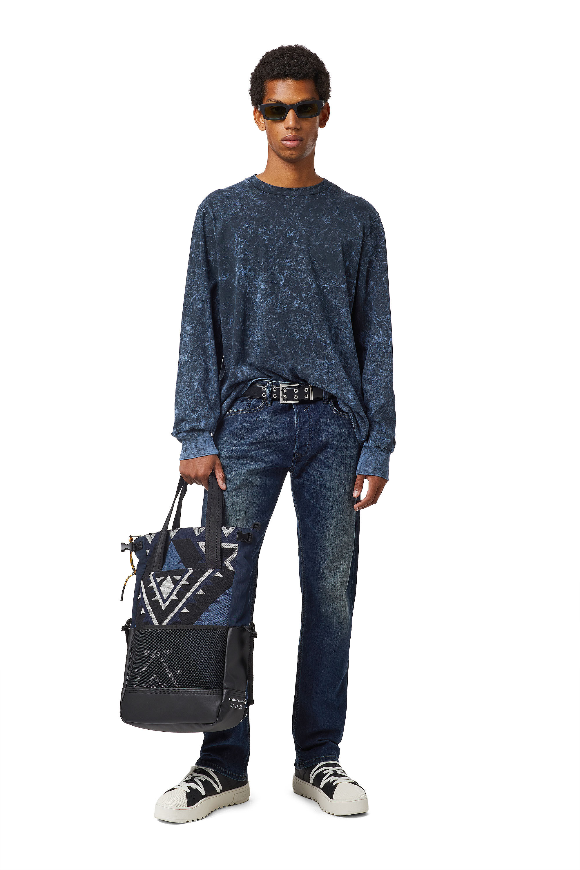Waykee 0814W Men Straight Dark blue Jeans Diesel
