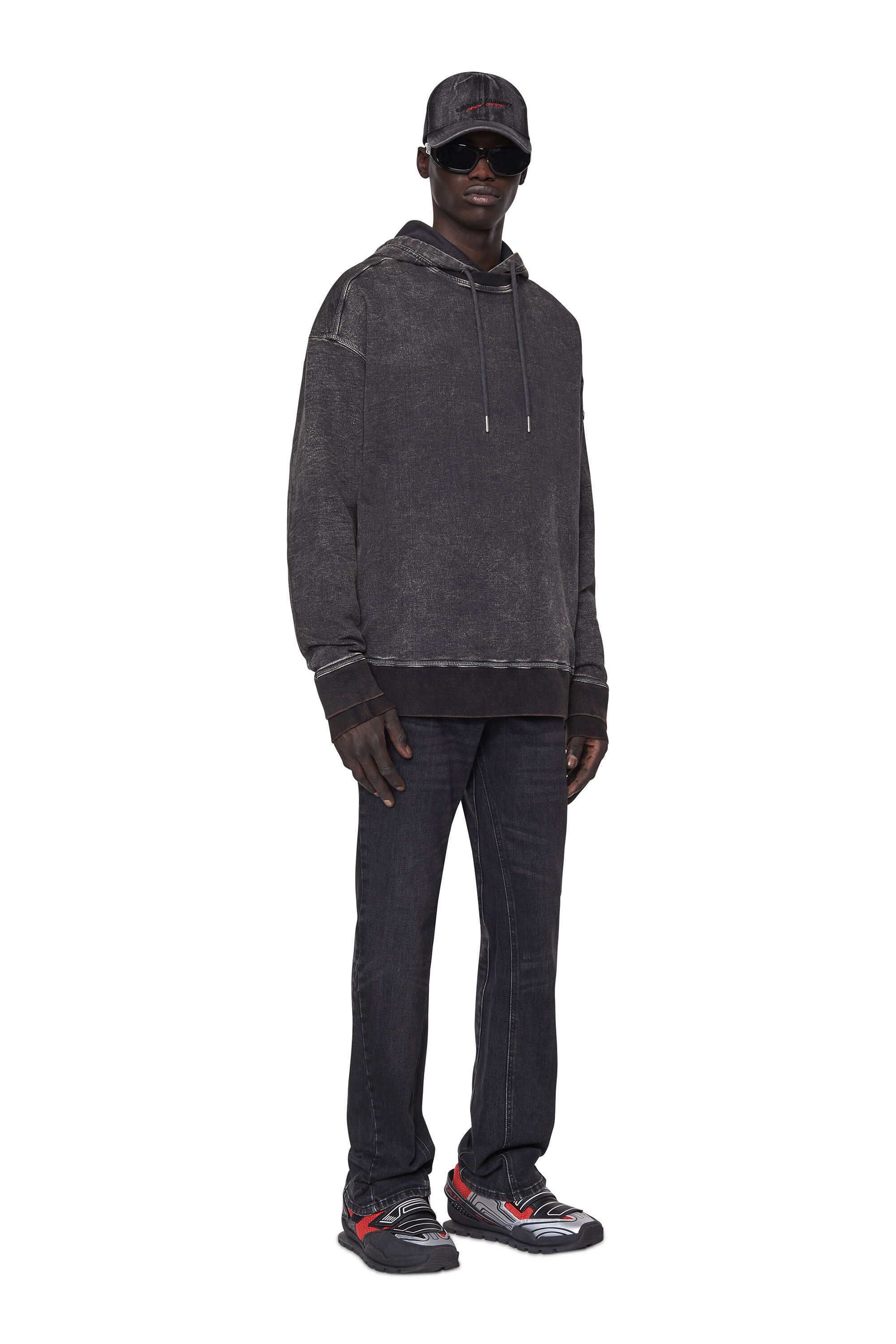 Diesel - 2021 D-Vocs 09B83 Bootcut Jeans, Black/Dark grey - Image 1