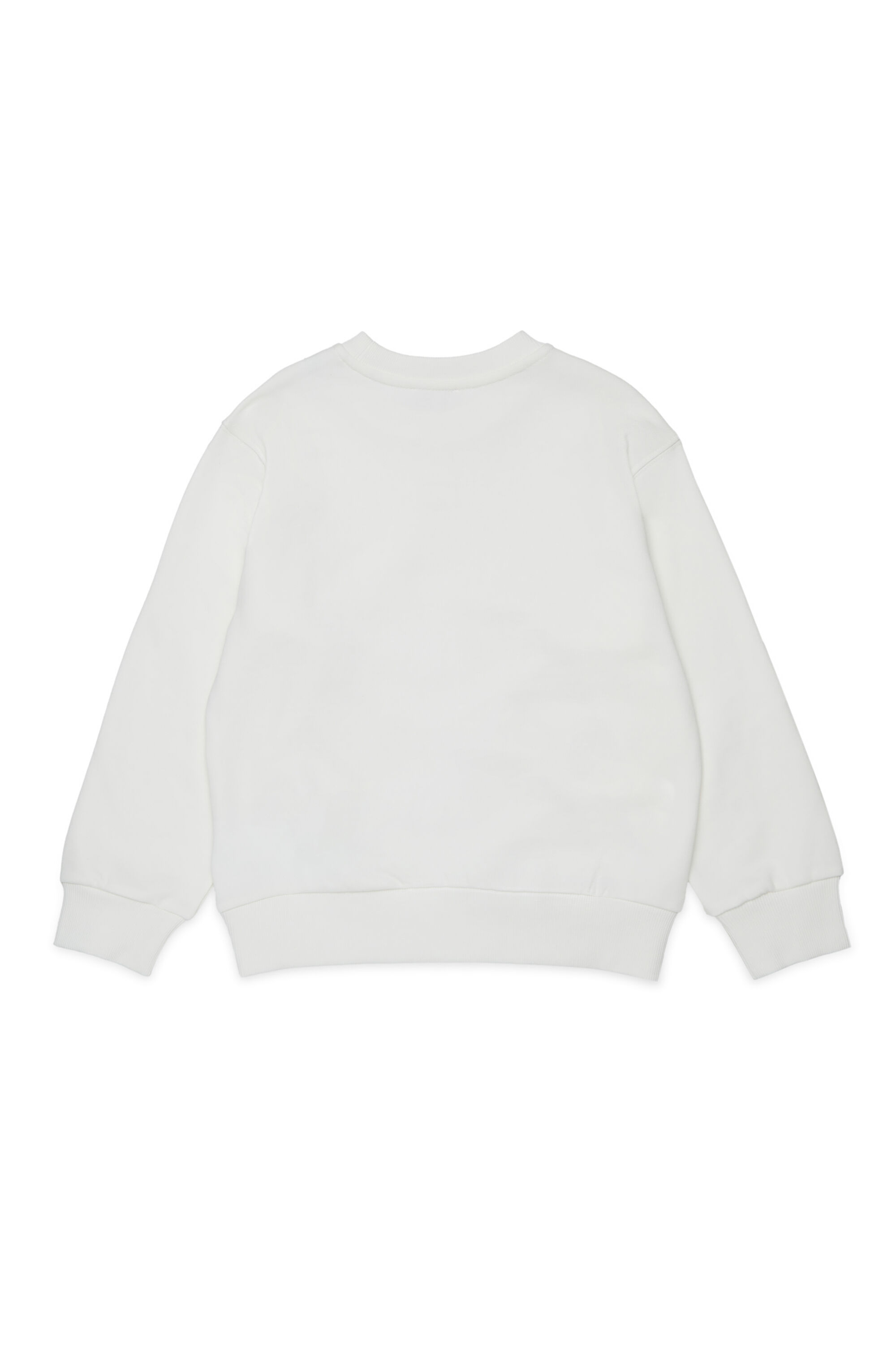 Diesel - SIDER OVER, Man's Sweatshirt with round neck and maxi Diesel logo print in White - 2