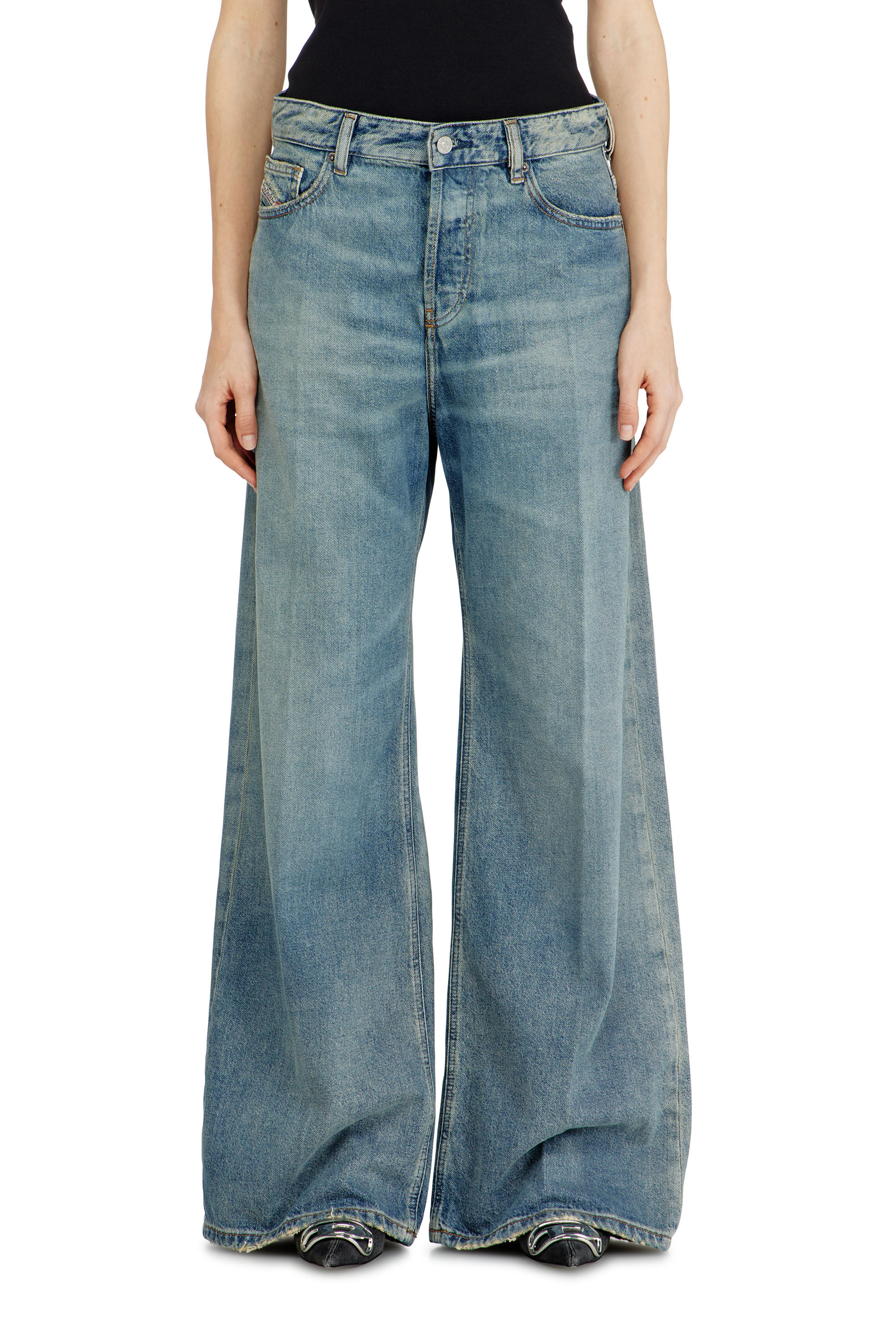 Women's Relaxed Jeans | Medium blue | Diesel 1996 D-Sire