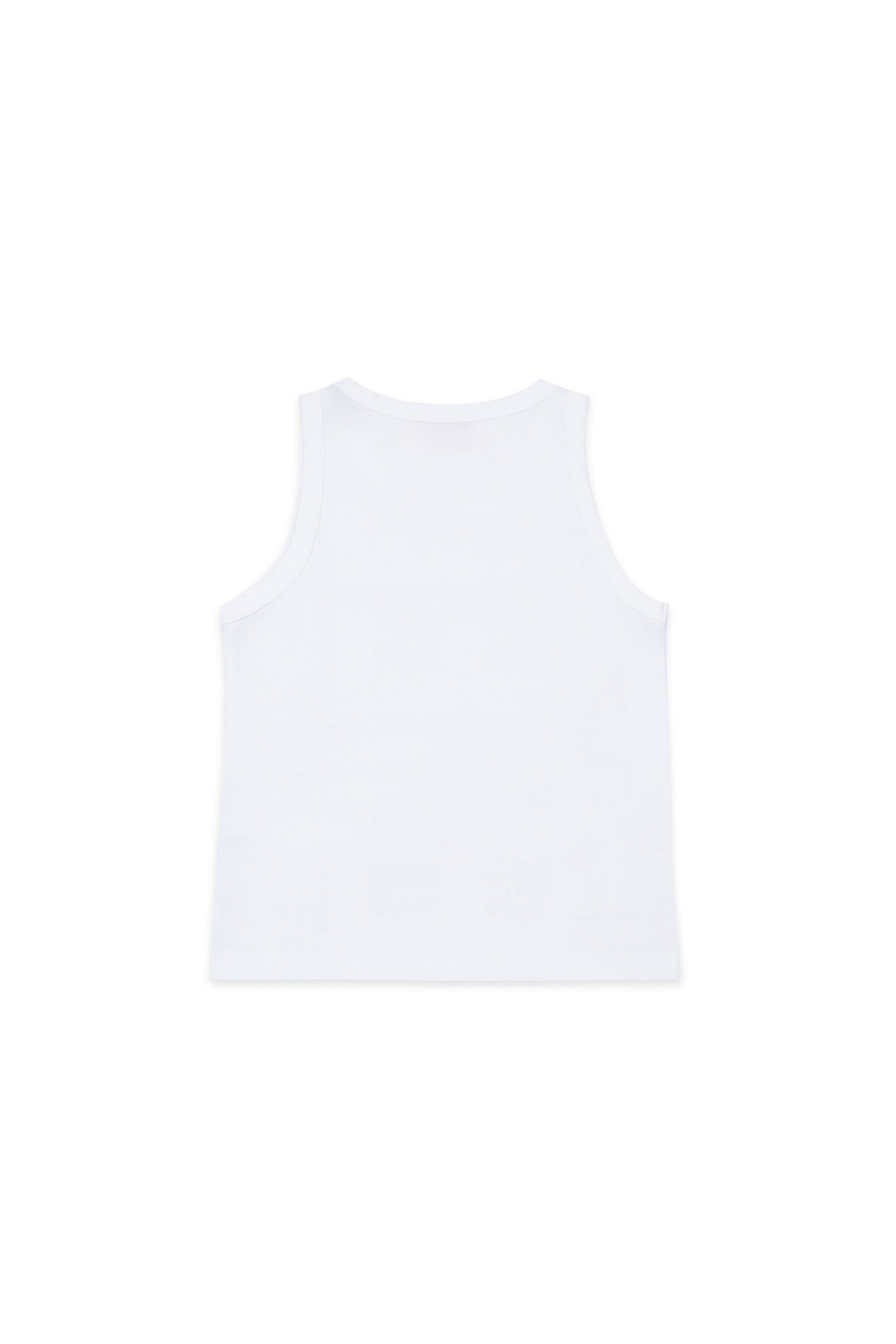 Diesel - TSTUDS, Woman's Tank top with studded logo in White - 2