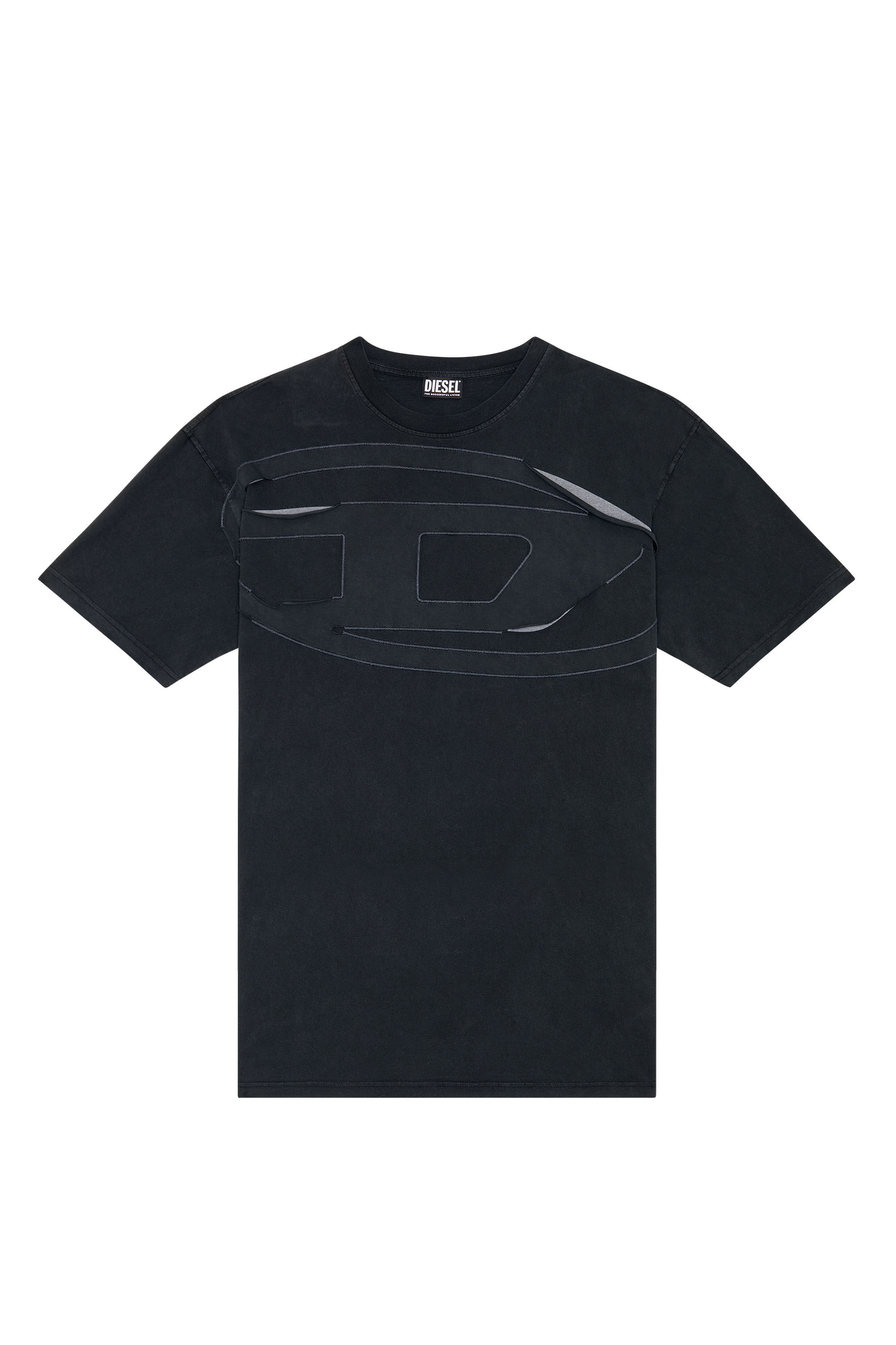 Diesel - T-WASH-PEELOVAL, Black - Image 2