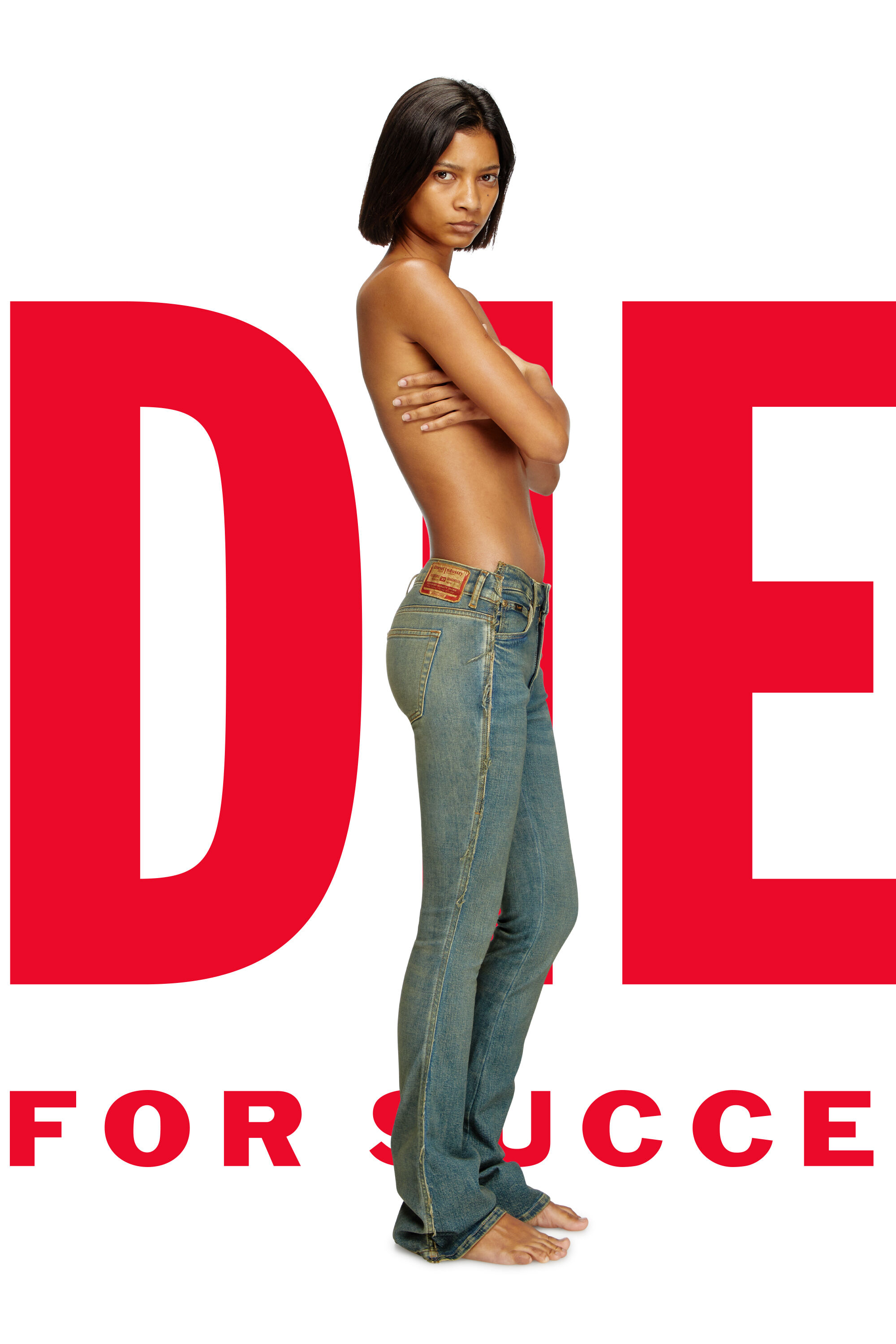 Diesel - Woman's Regular Jeans Dieseloves 02 09N01, Dark Blue - 1
