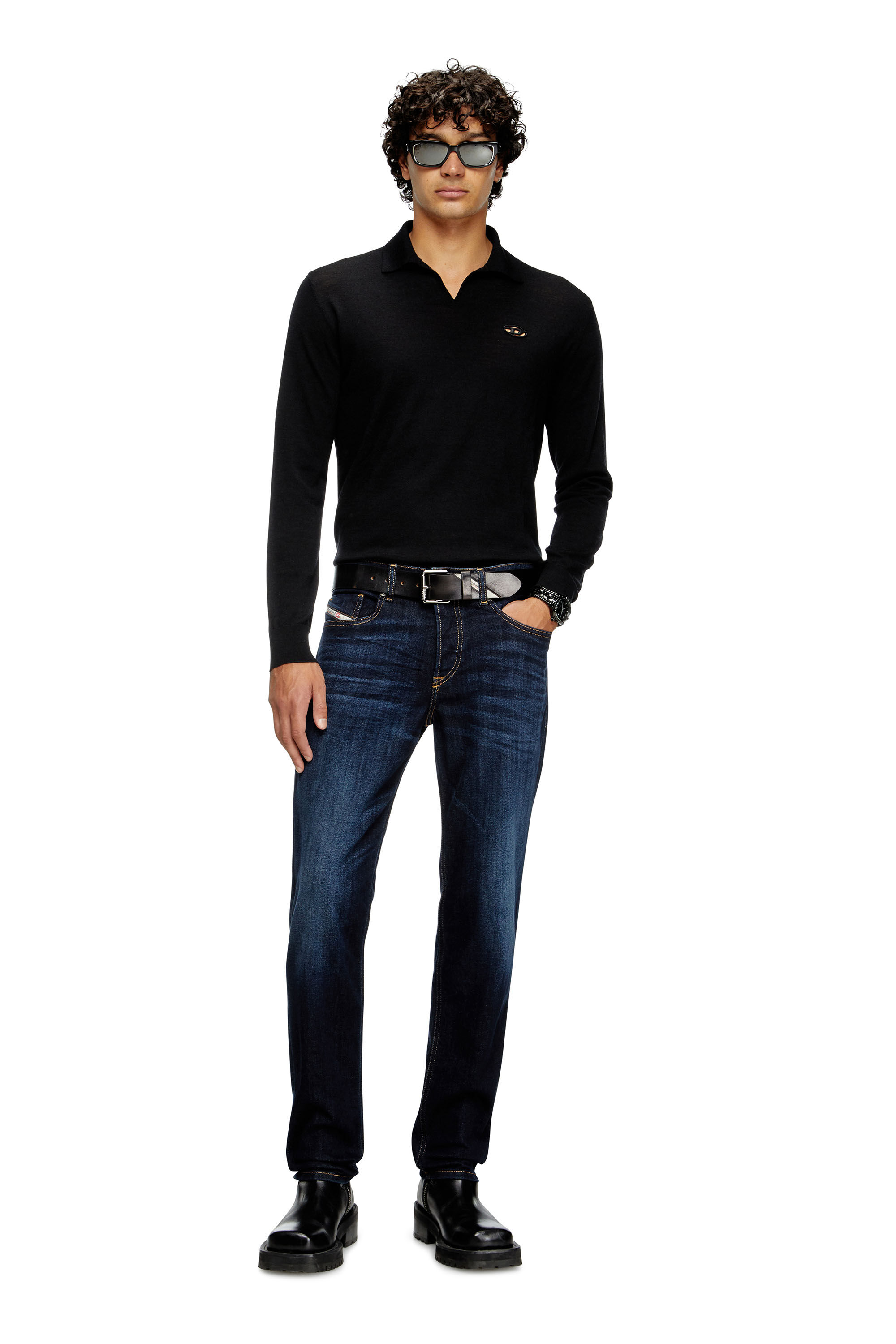 *ч* Men's Regular Jeans | Dark Blue | Diesel 2023 D-Finitive