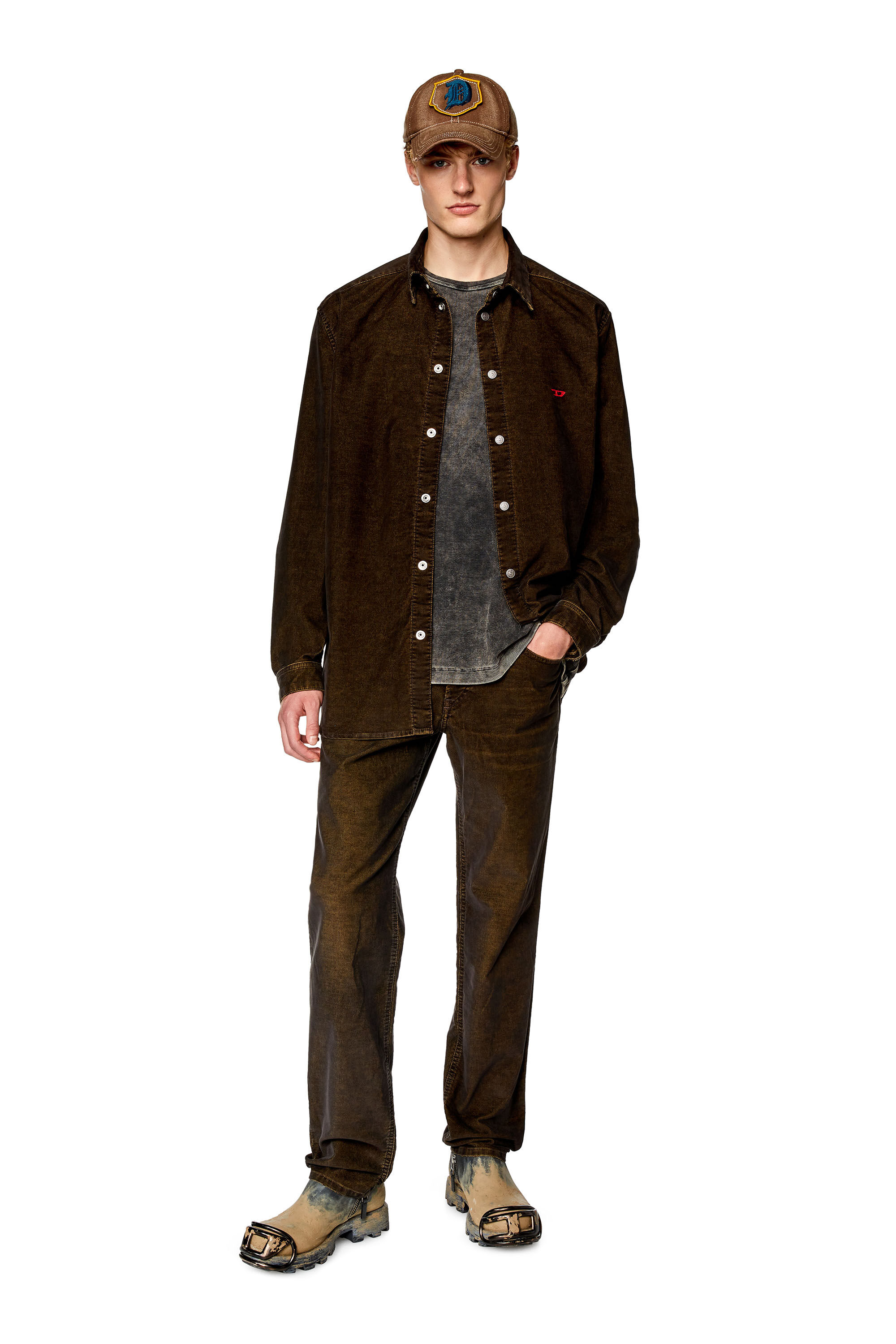 Diesel - Tapered Jeans 2023 D-Finitive 003GJ, Dark Green - Image 1