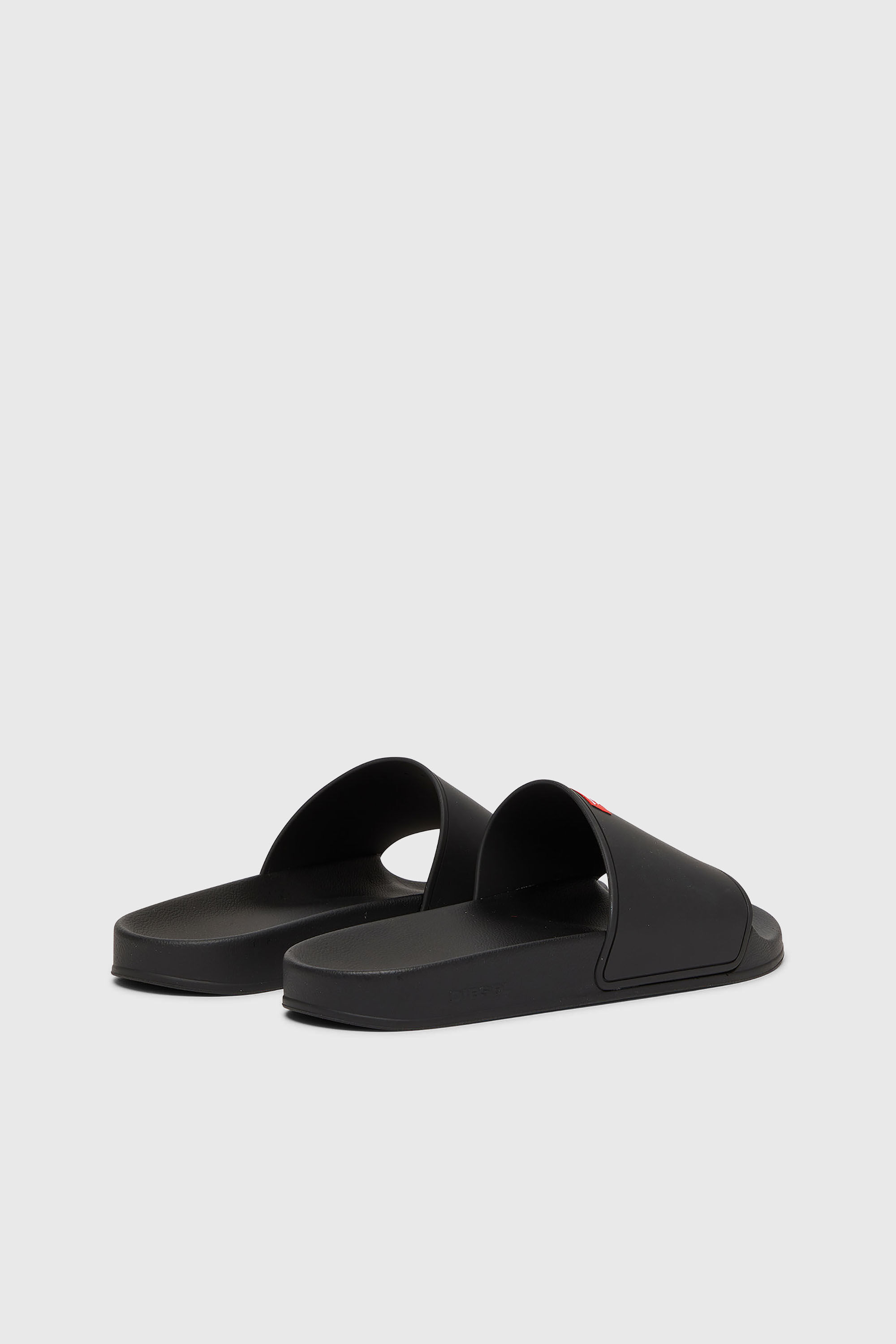 Diesel - SA-SWIM, Man's Sa-Swim-Rubber pool slides with D logo in Black - 3