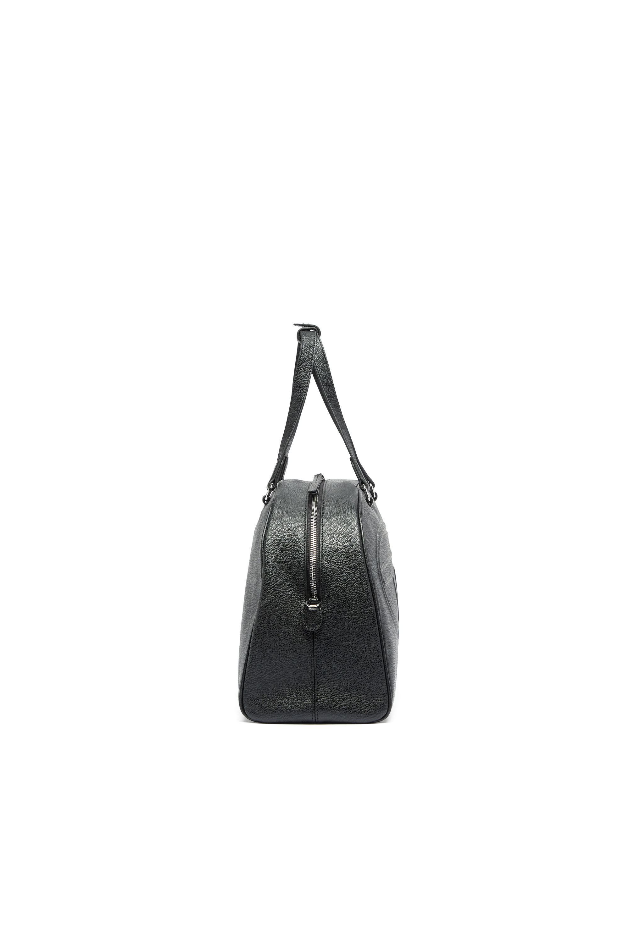 Diesel - 1DR DOME DUFFLE, Unisex's 1DR Dome - Leather travel bag with Oval D logo in Black - 4