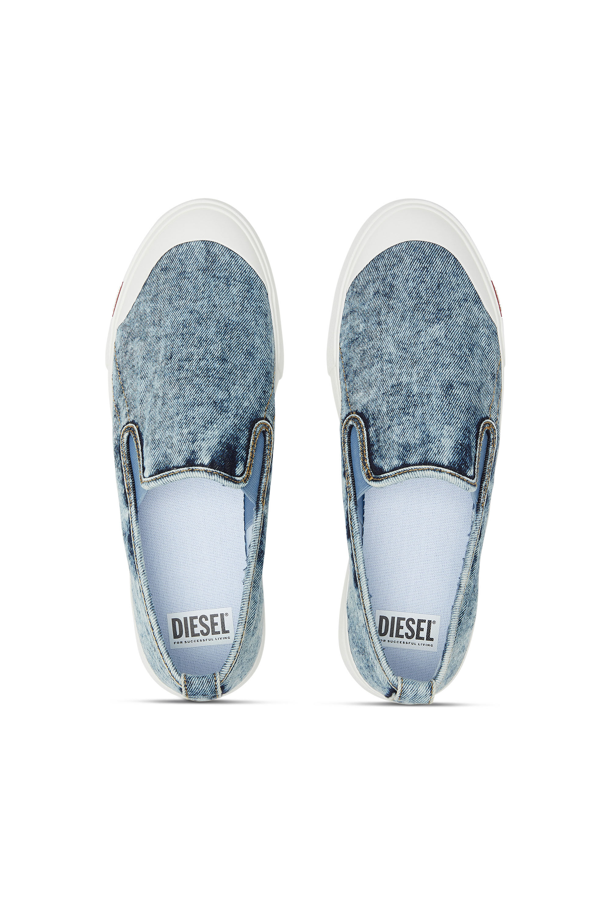 Diesel - S-ATHOS NMD SO, Man's S-Athos-Denim slip-on sneakers in Blue - 4