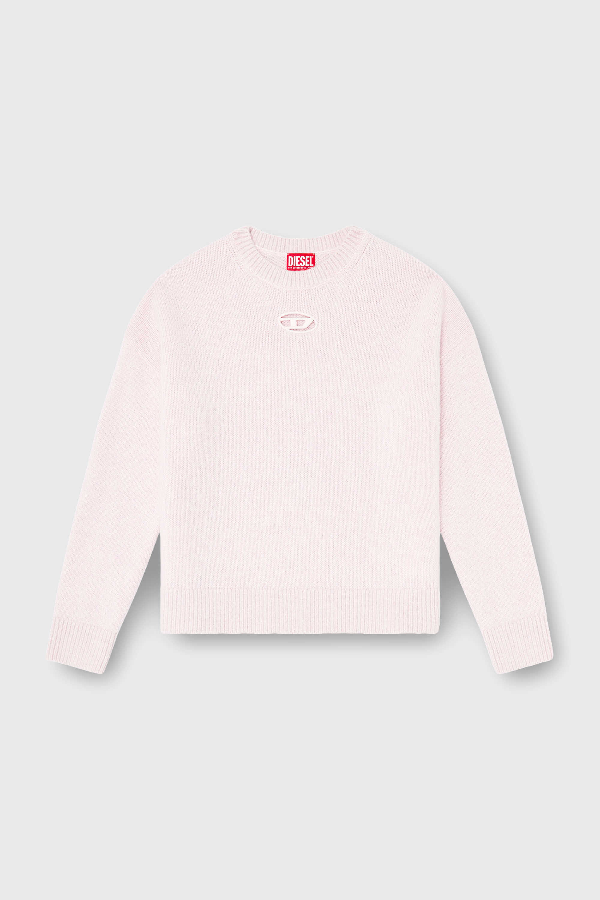 Diesel - M-AREETA, Woman's Jumper in wool and alpaca blend in Pink - 2