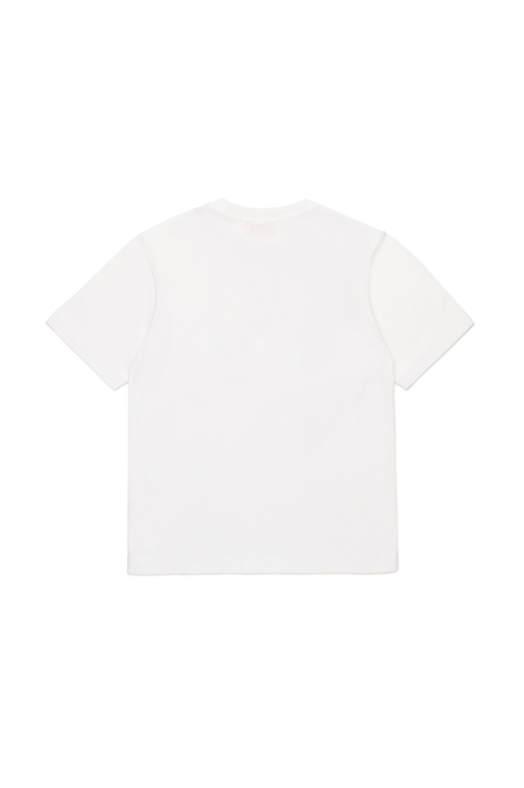 Diesel - TBOXT OVER, Man's T-shirt with superimposed logos in White - 2