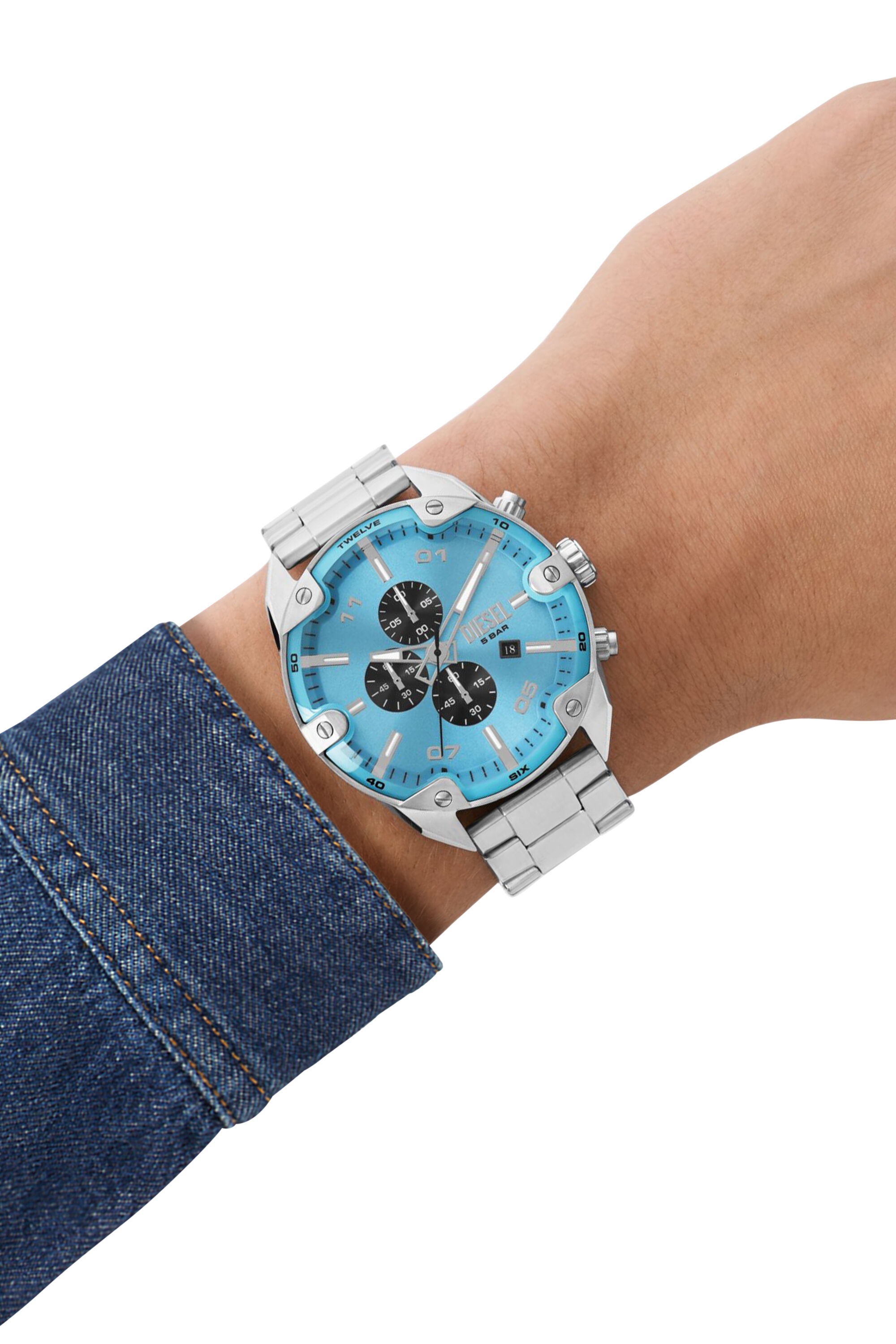 純銀　銀盃　約294g Amazon.com: Diesel Spiked Stainless Steel Chronograph Men's