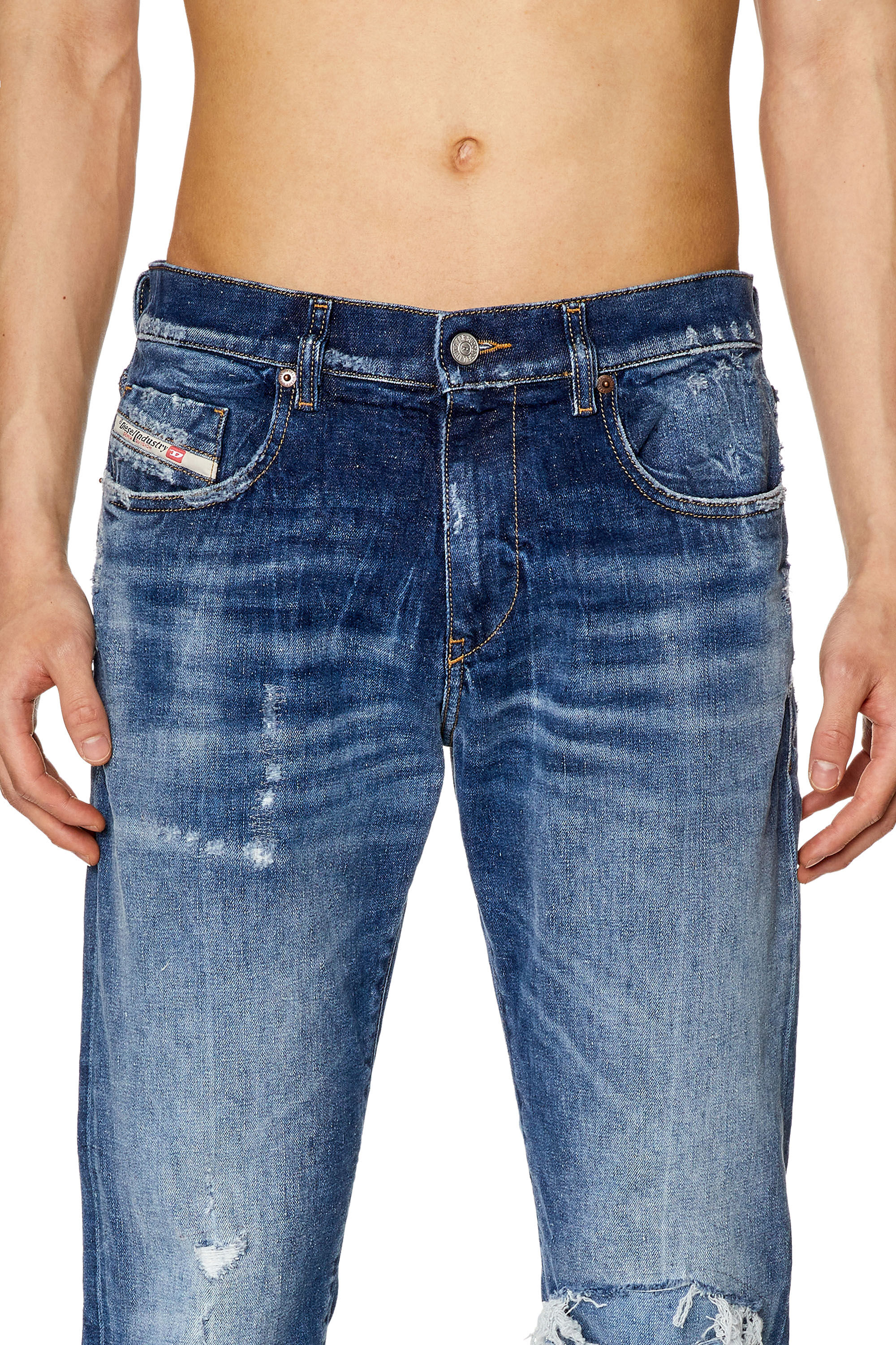 Diesel - Slim Jeans 2019 D-Strukt 09G15, Medium blue - Image 5