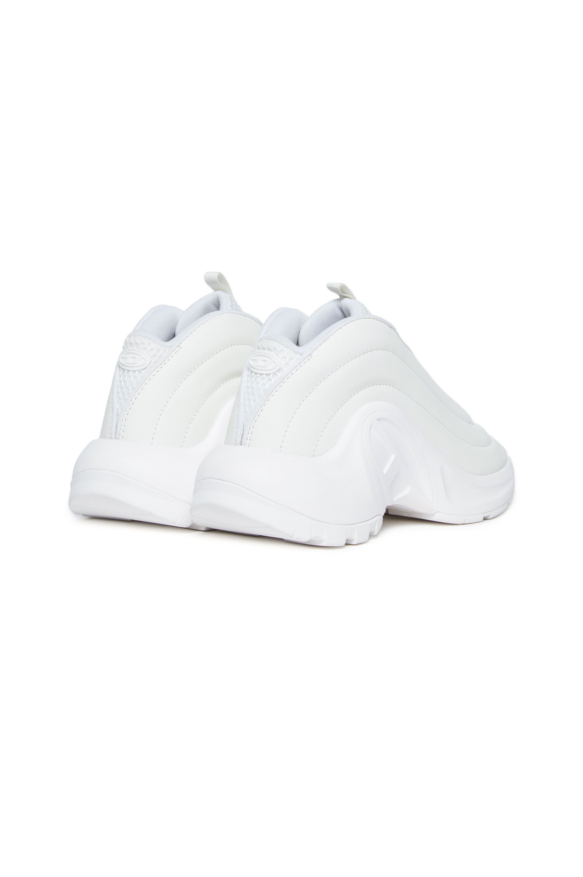 Girl's Monochrome quilted sneakers | White | Diesel GR