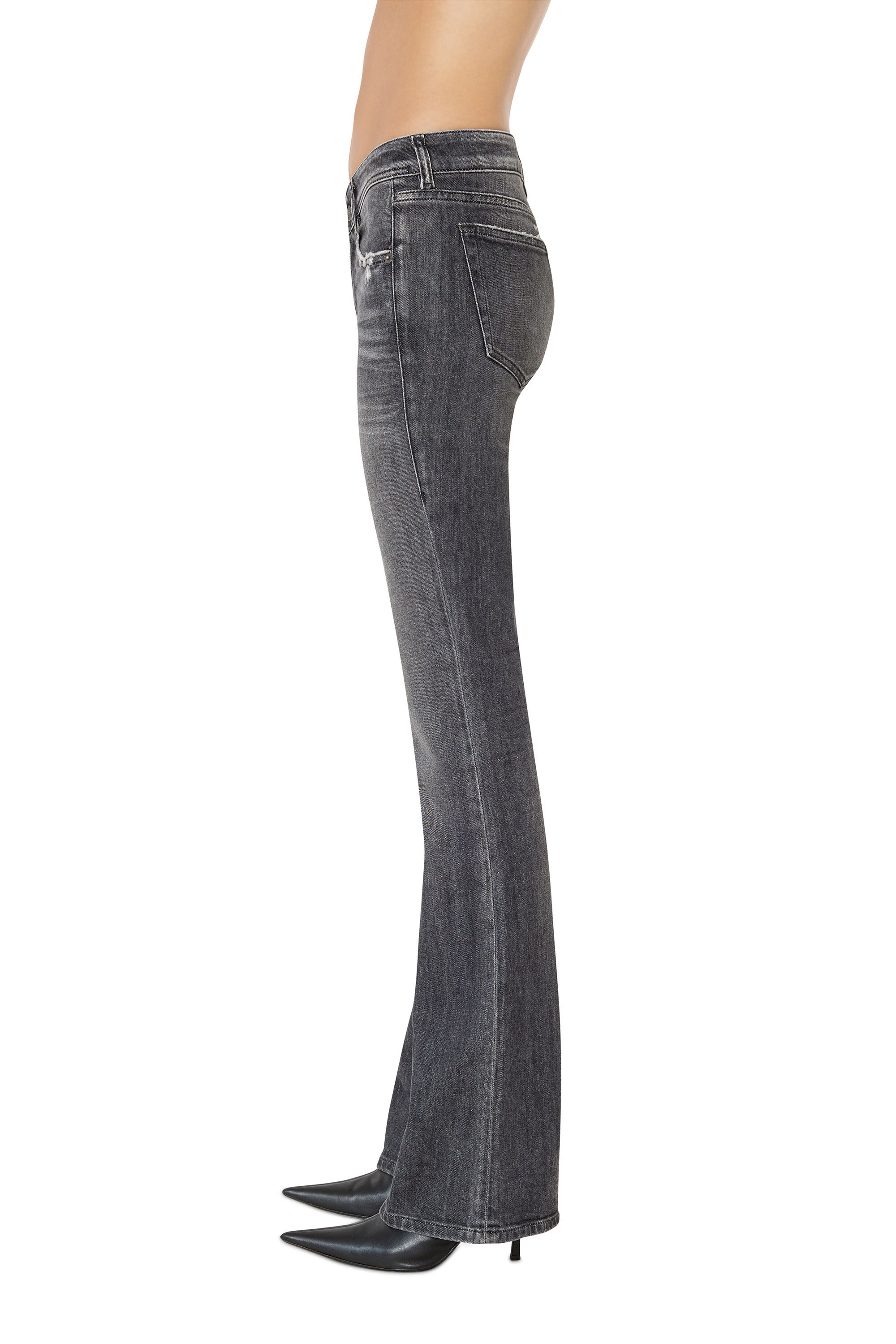 Diesel - 1969 D-EBBEY 09E46 Bootcut and Flare Jeans, Black/Dark grey - Image 5