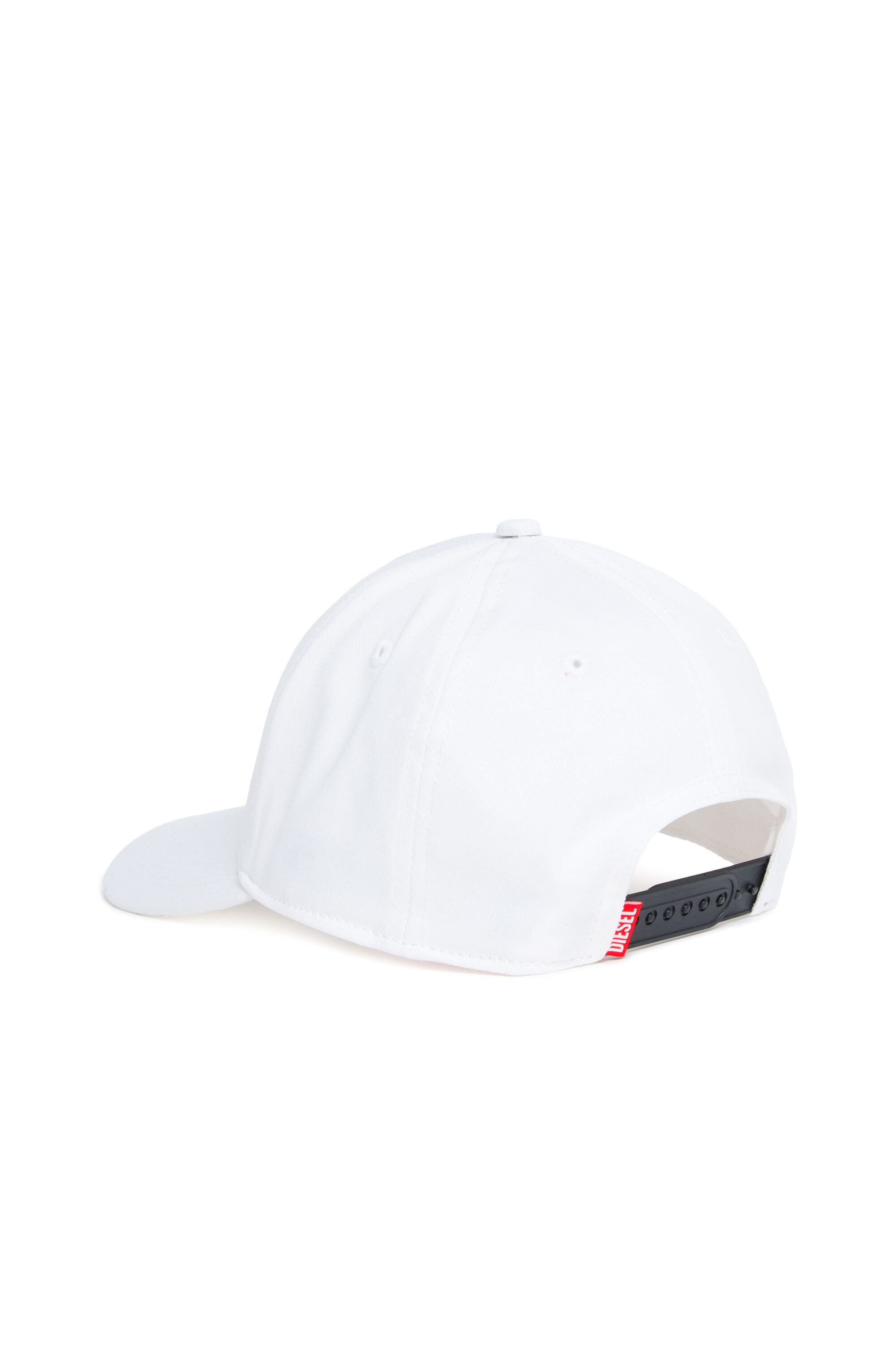 Diesel - FZERIL, Unisex's Baseball cap with Earth-print Oval D logo in White - 2