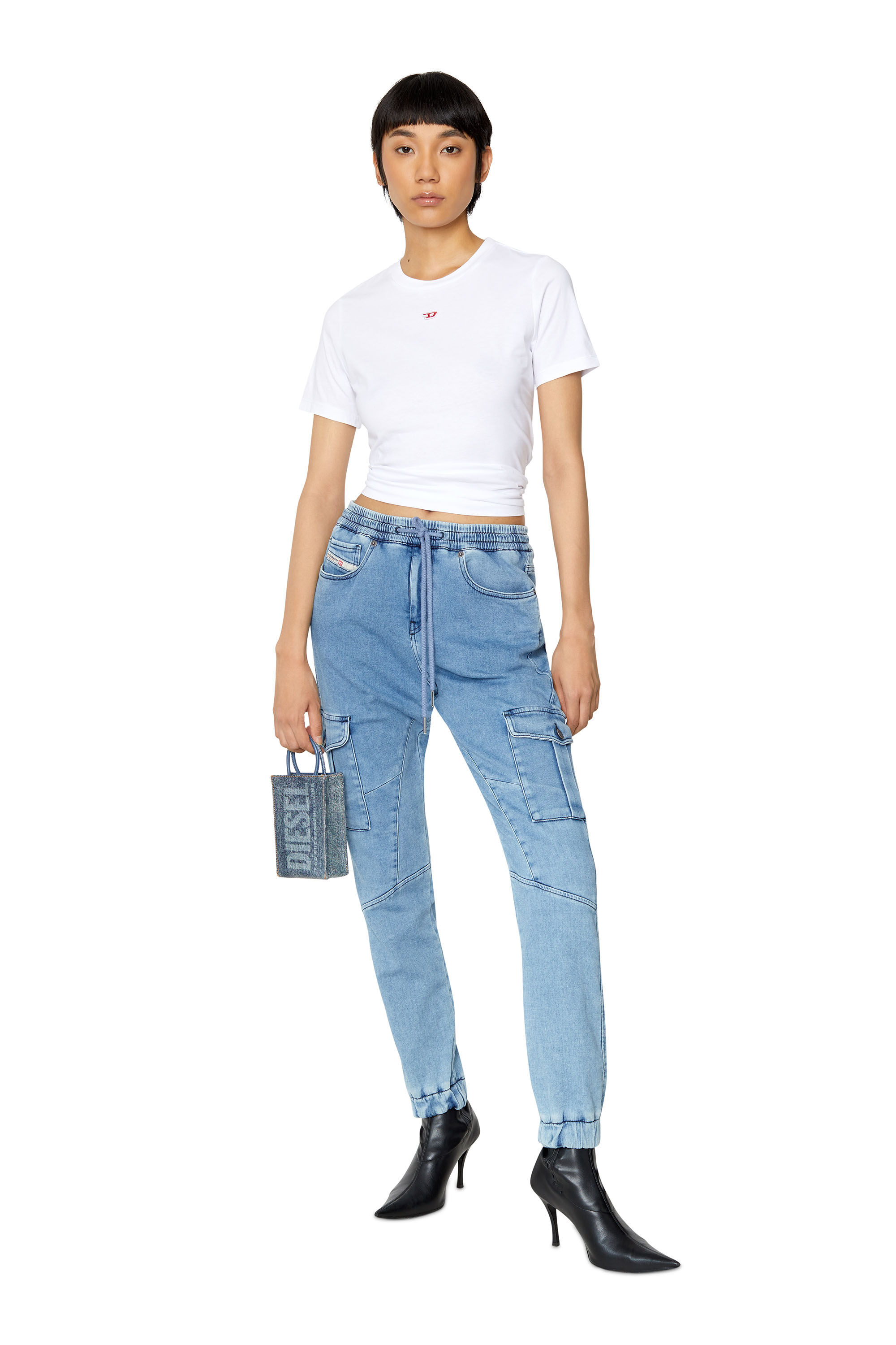 Diesel - Slim D-Ursy Track Denim 069ZR, Light Blue - Image 1