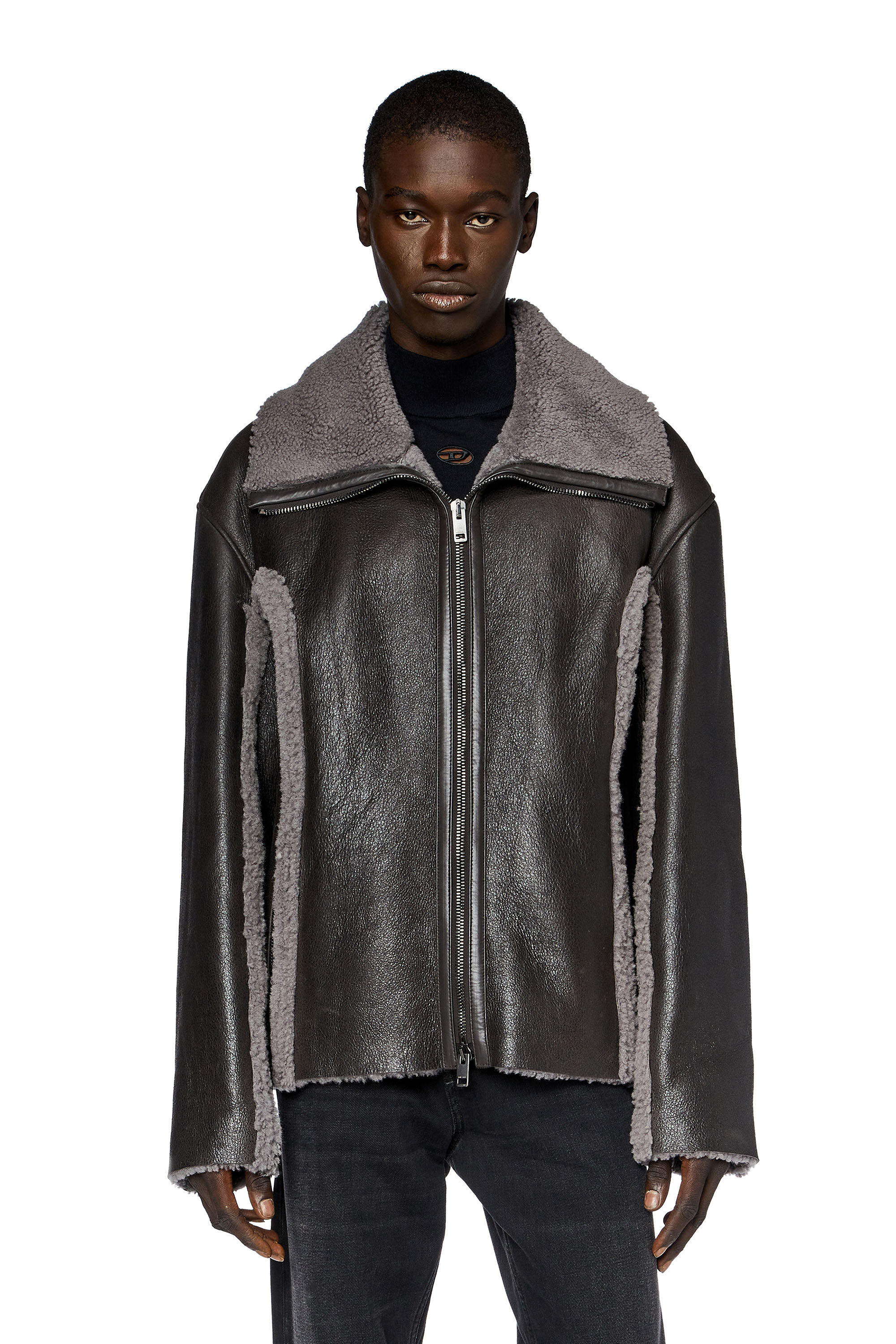 Diesel - L-BROWNY, Brown - Image 3