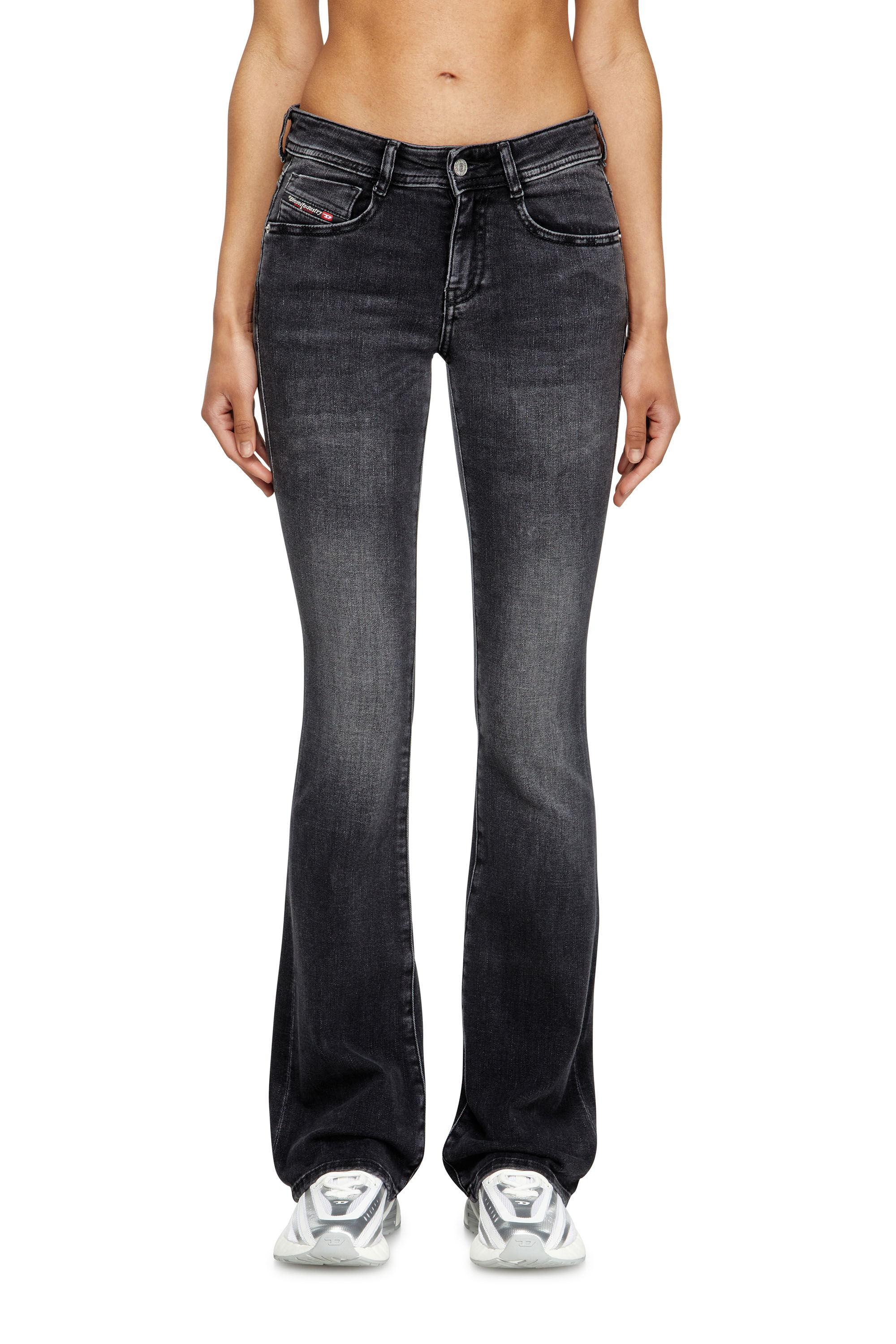 Diesel - Woman's Bootcut Jeans 1969 D-Ebbey 0DBDN, Black/Dark grey - 3