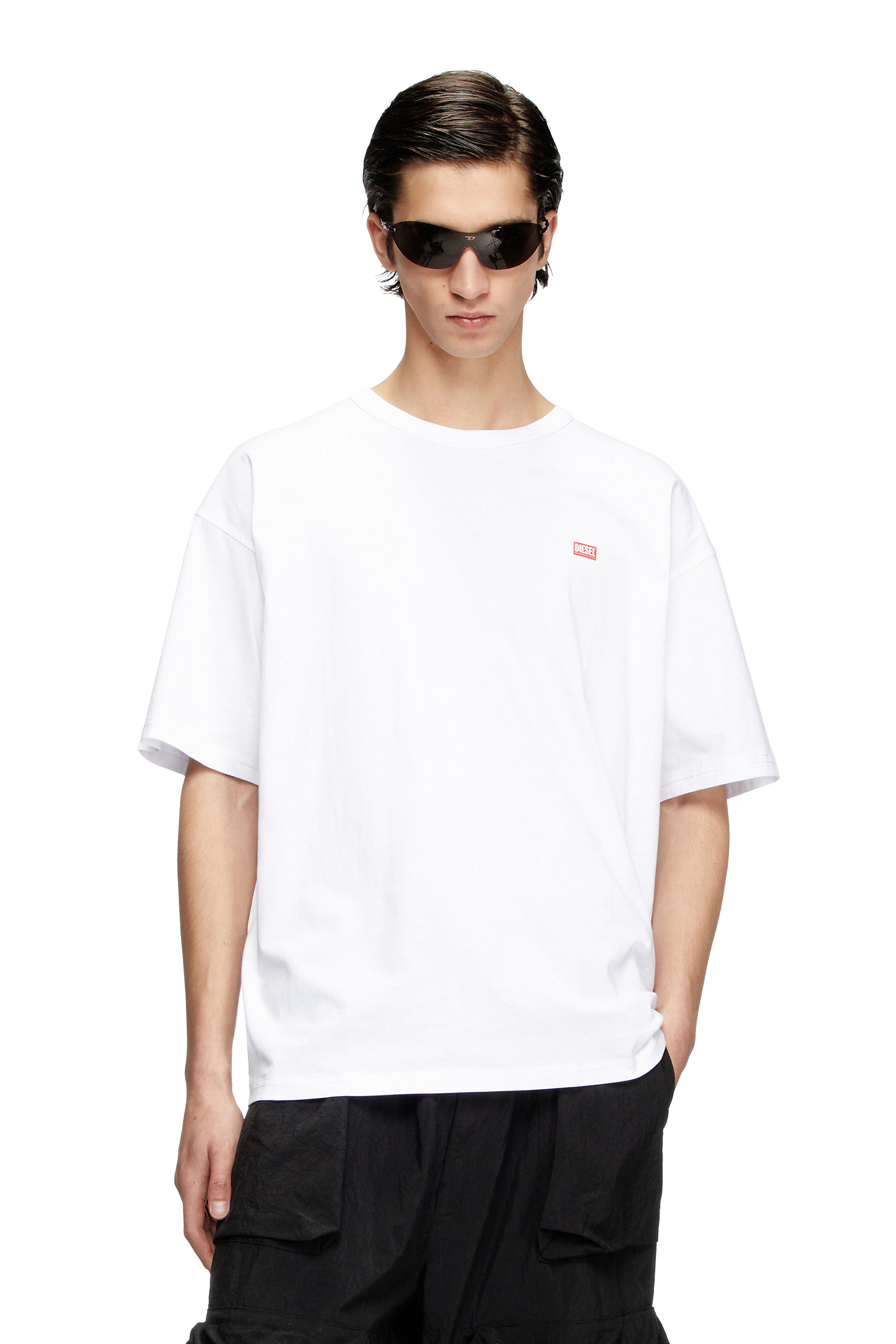 Diesel - T-BOXT-R30, Man's T-shirt with small logo in White - 3