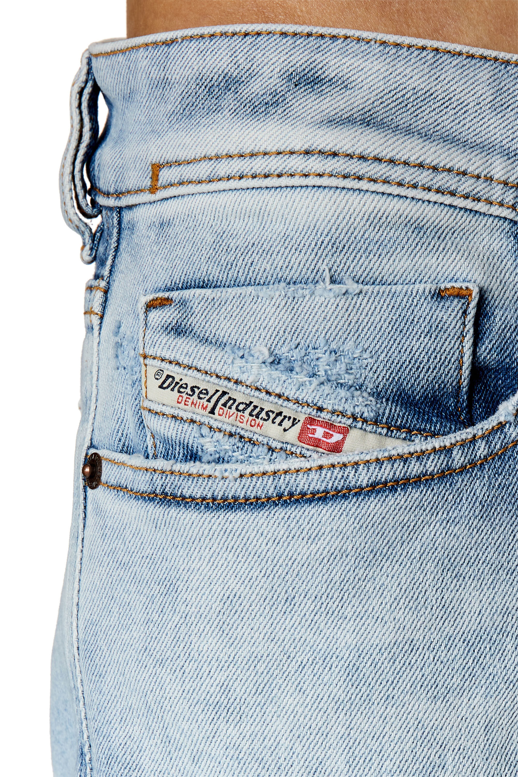 Diesel - 1979 Sleenker 09E90 Skinny Jeans, Light Blue - Image 5