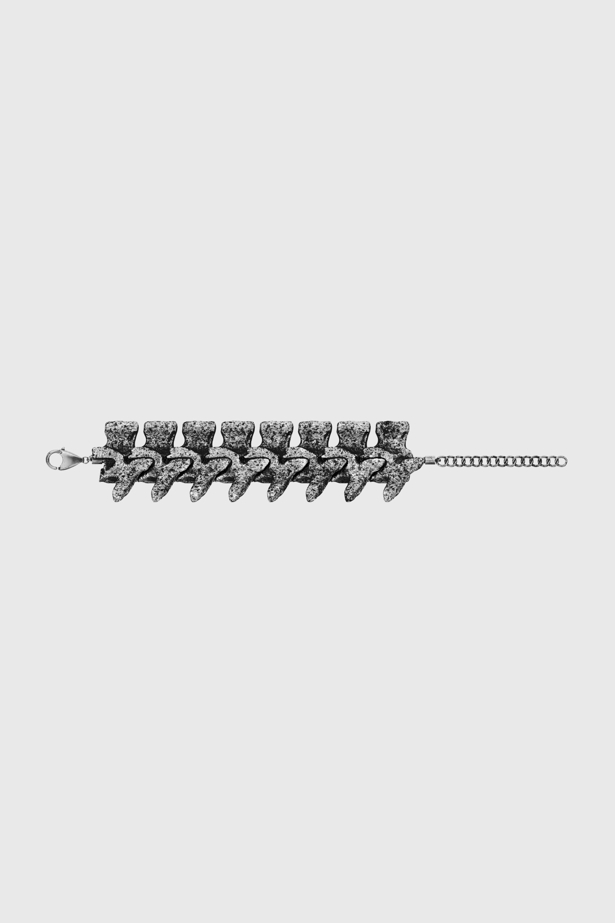 Diesel - DX1709040 JEWELLERY, Unisex's Silver-tone components bracelet in Dark grey - 3