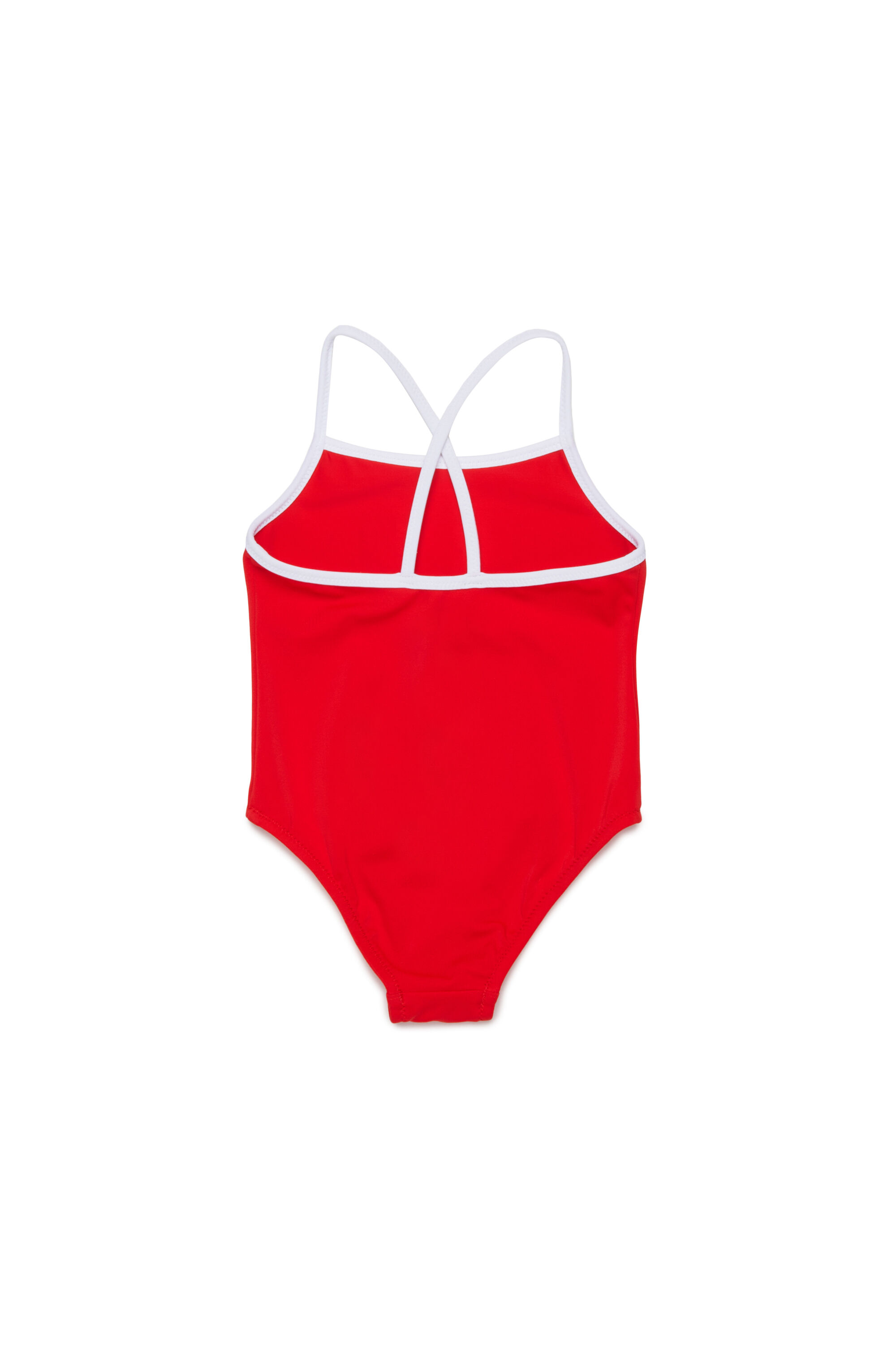 Diesel - MIDIB, Woman's Swimsuit with contrast trims in Red - 2