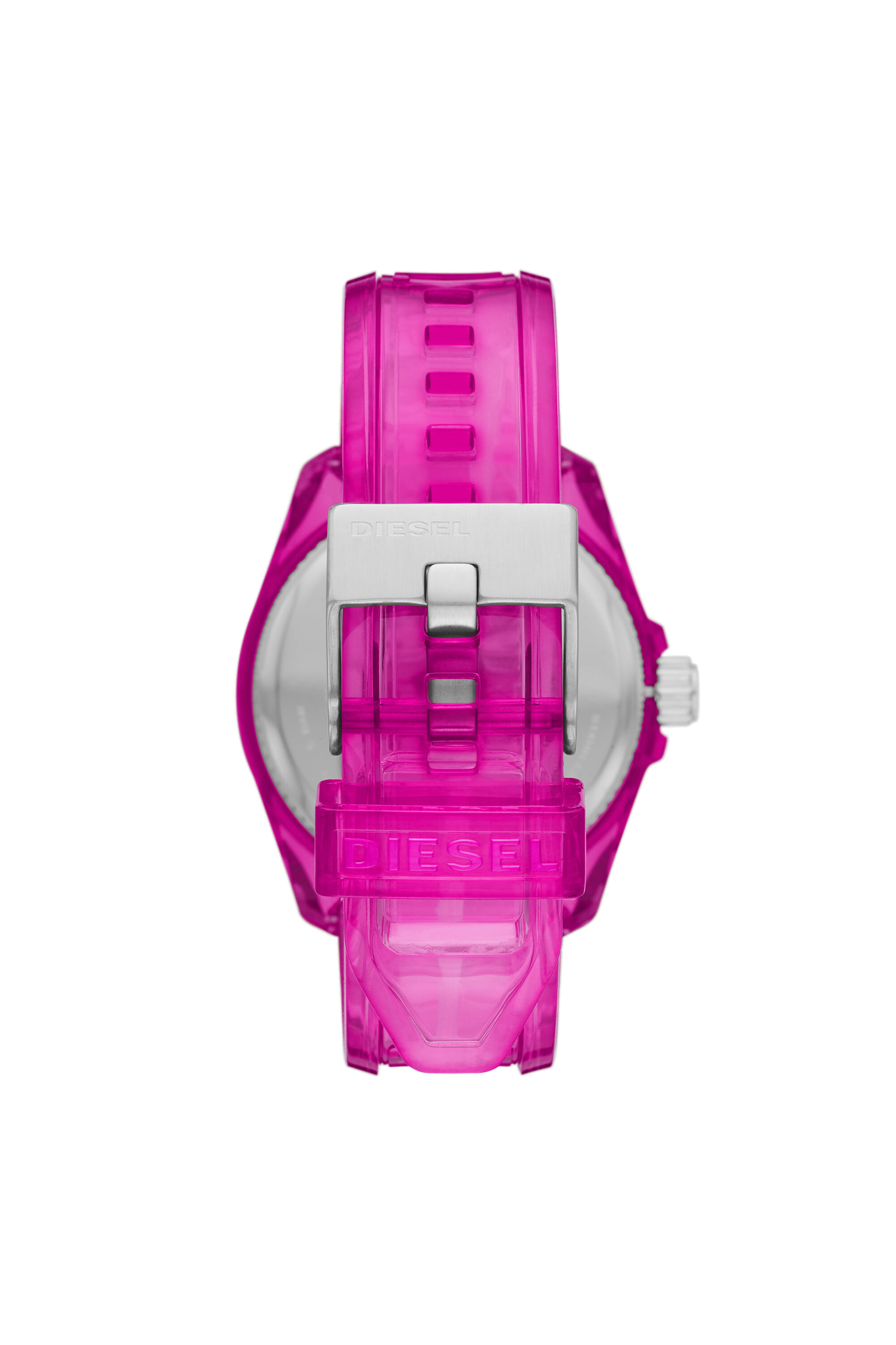 Diesel - DZ1929, Unisex's MS9 three-hand pink transparent watch in Pink - 2
