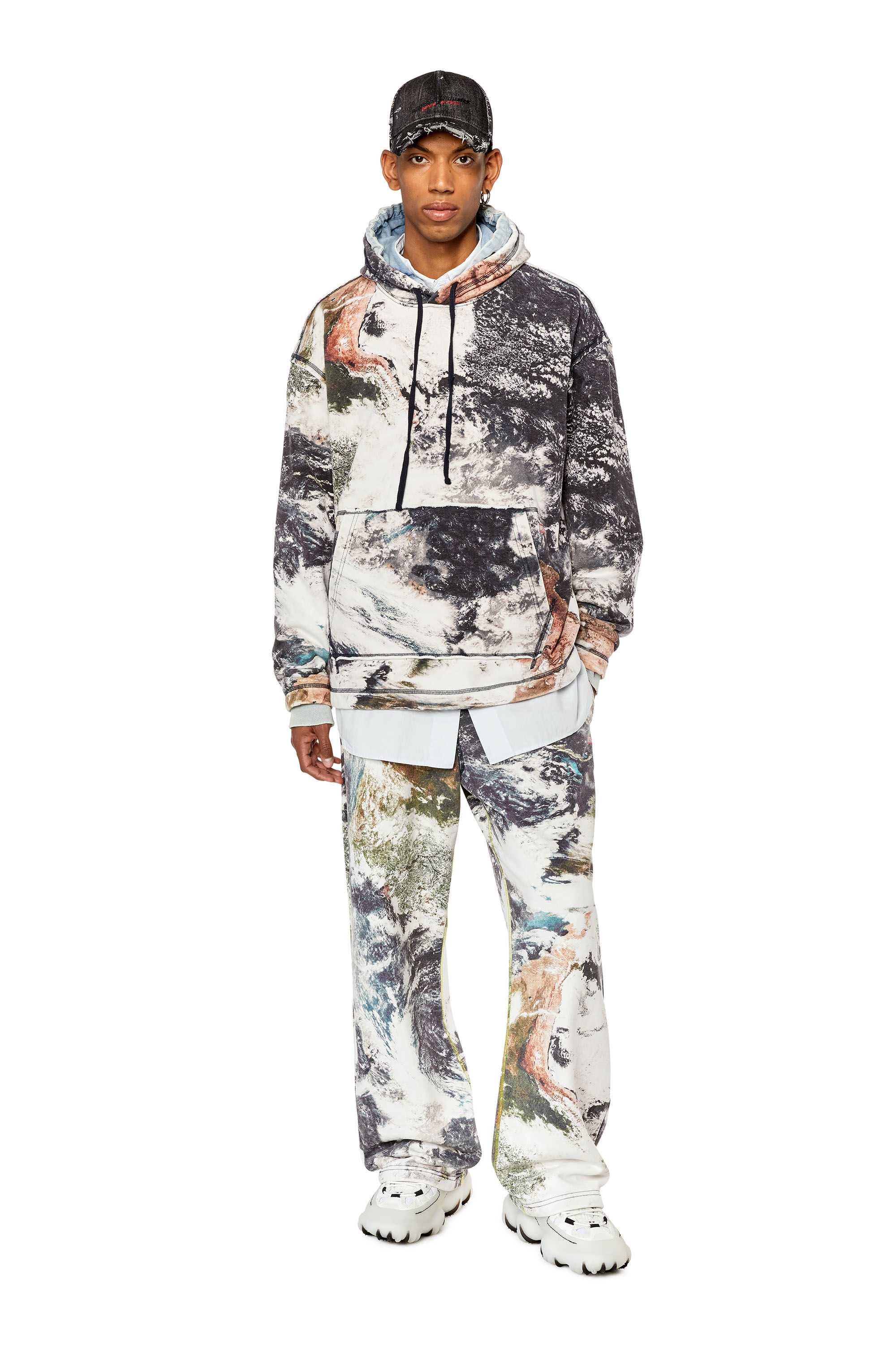 Diesel - S-PAY-HOOD-L1, White/Black - Image 1