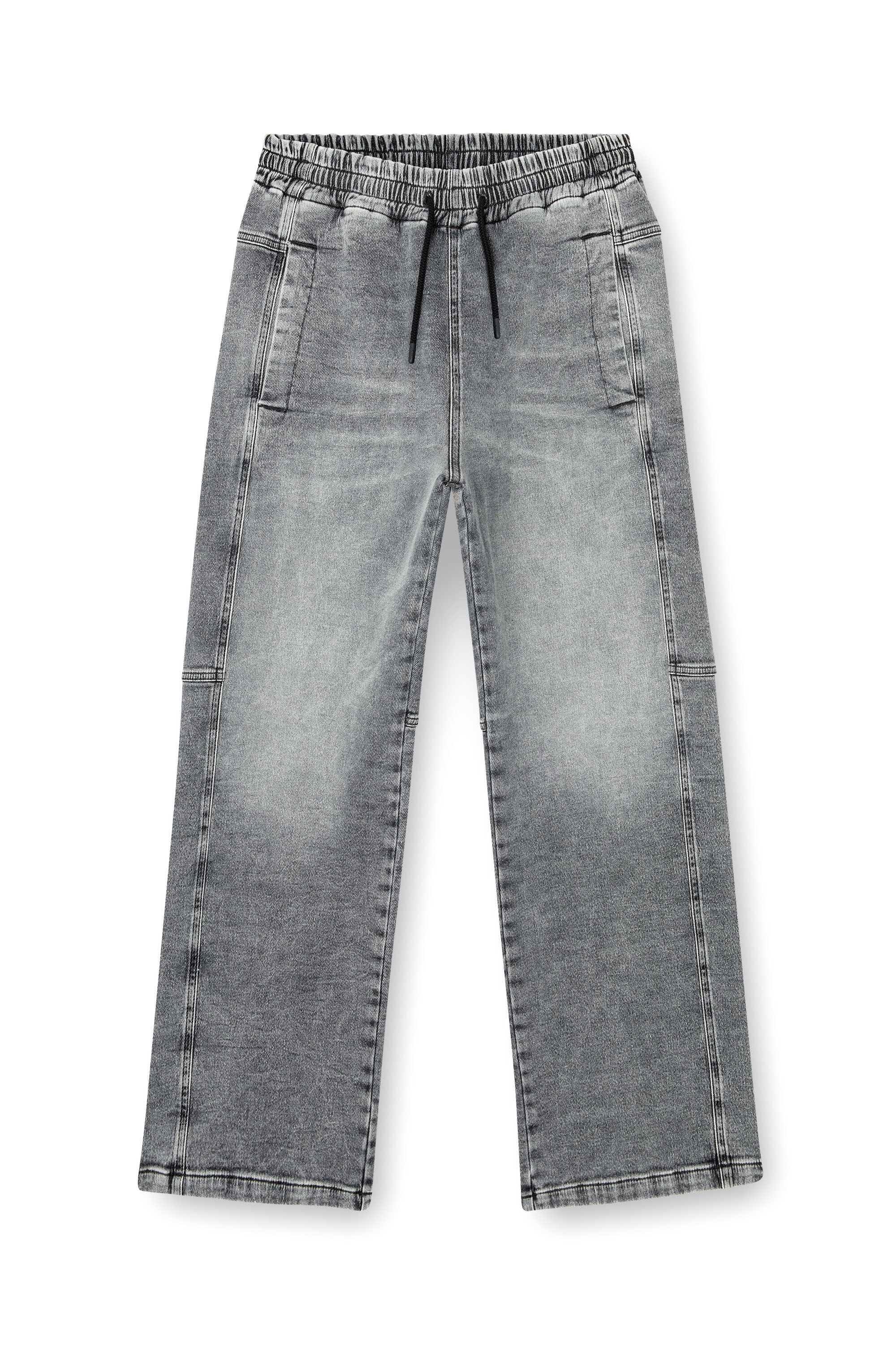 Diesel - Unisex's Relaxed D-Martyans Track Denim 0BEBR, Black/Dark grey - 2