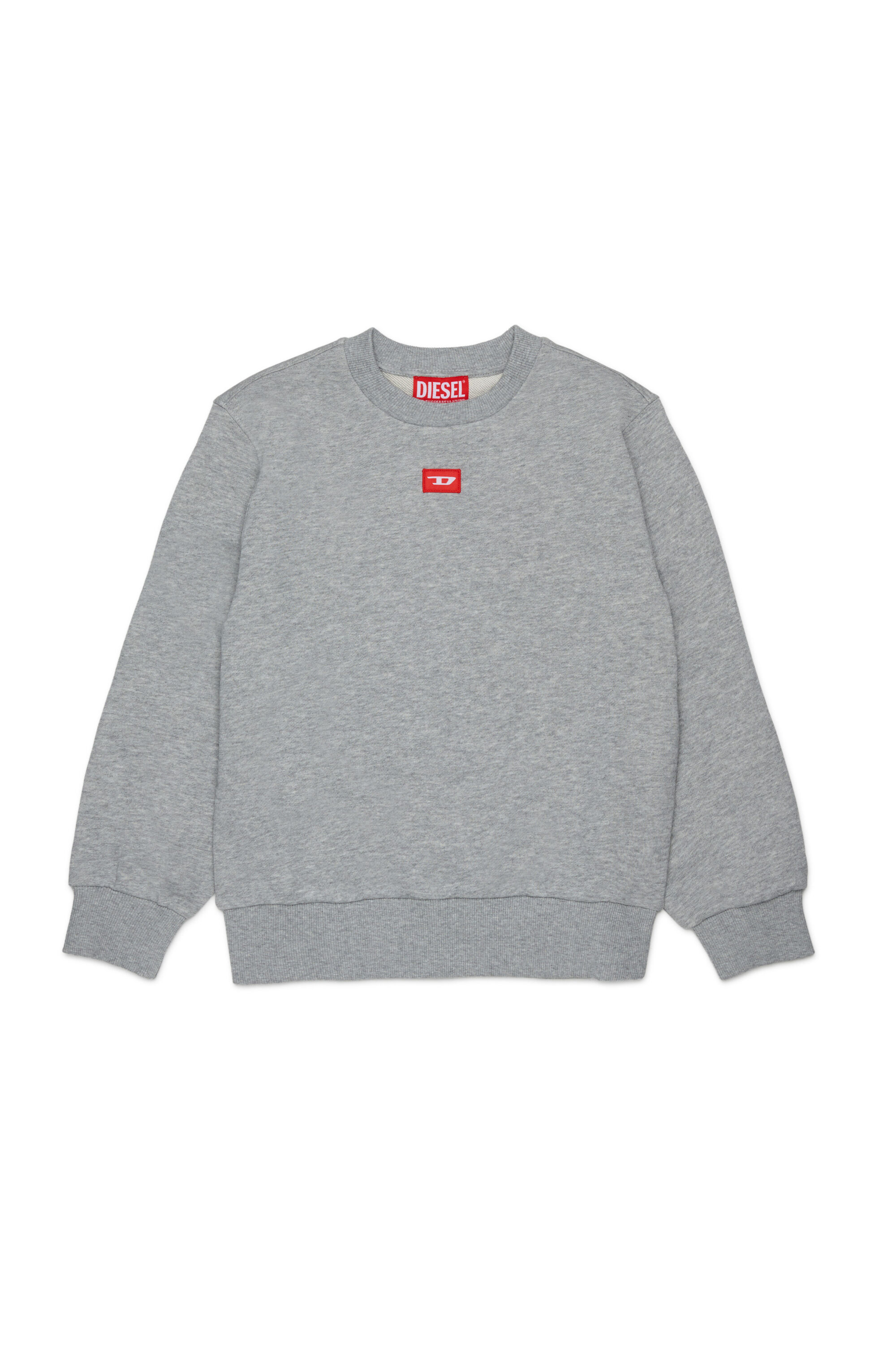 Diesel - SXGIN OVER, Unisex's Sweatshirt small logo patch in Grey - 1
