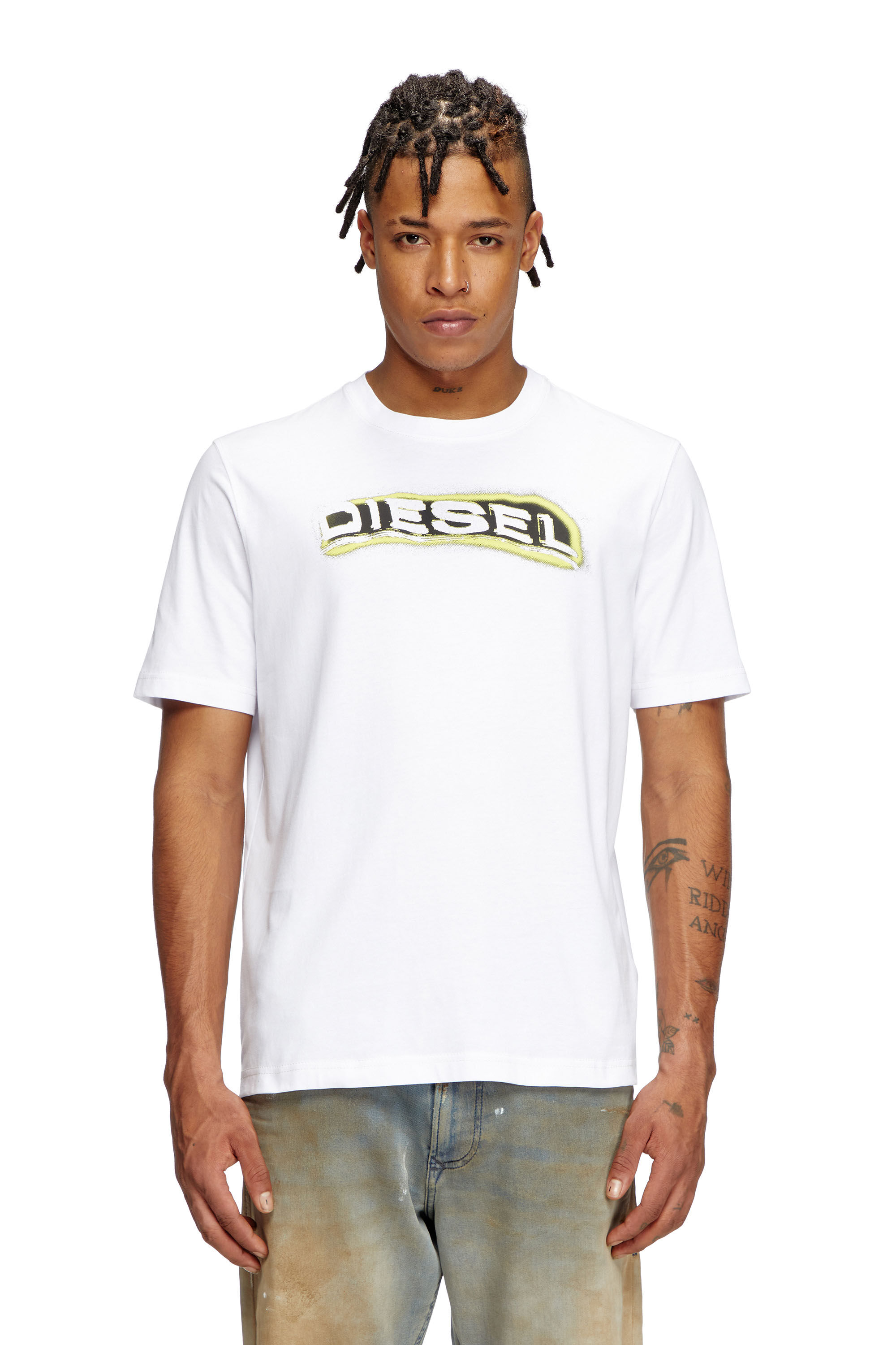 【送料&関税込】Diesel T-shirt T-adjust-r4 ディーゼル DIESEL T-ADJUST-R4 A163970GRAI 半袖Tシャツ 2