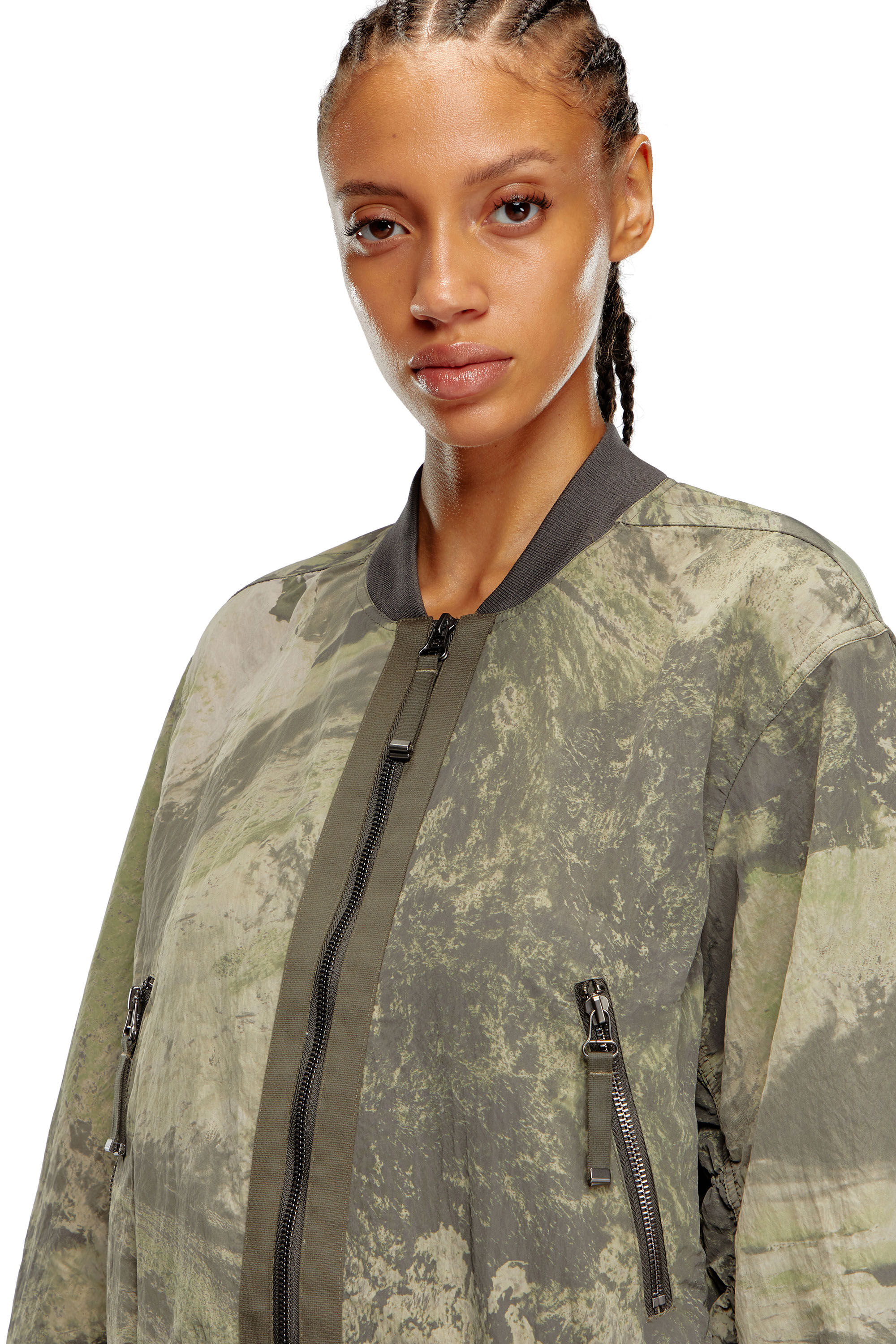Diesel green jacket top