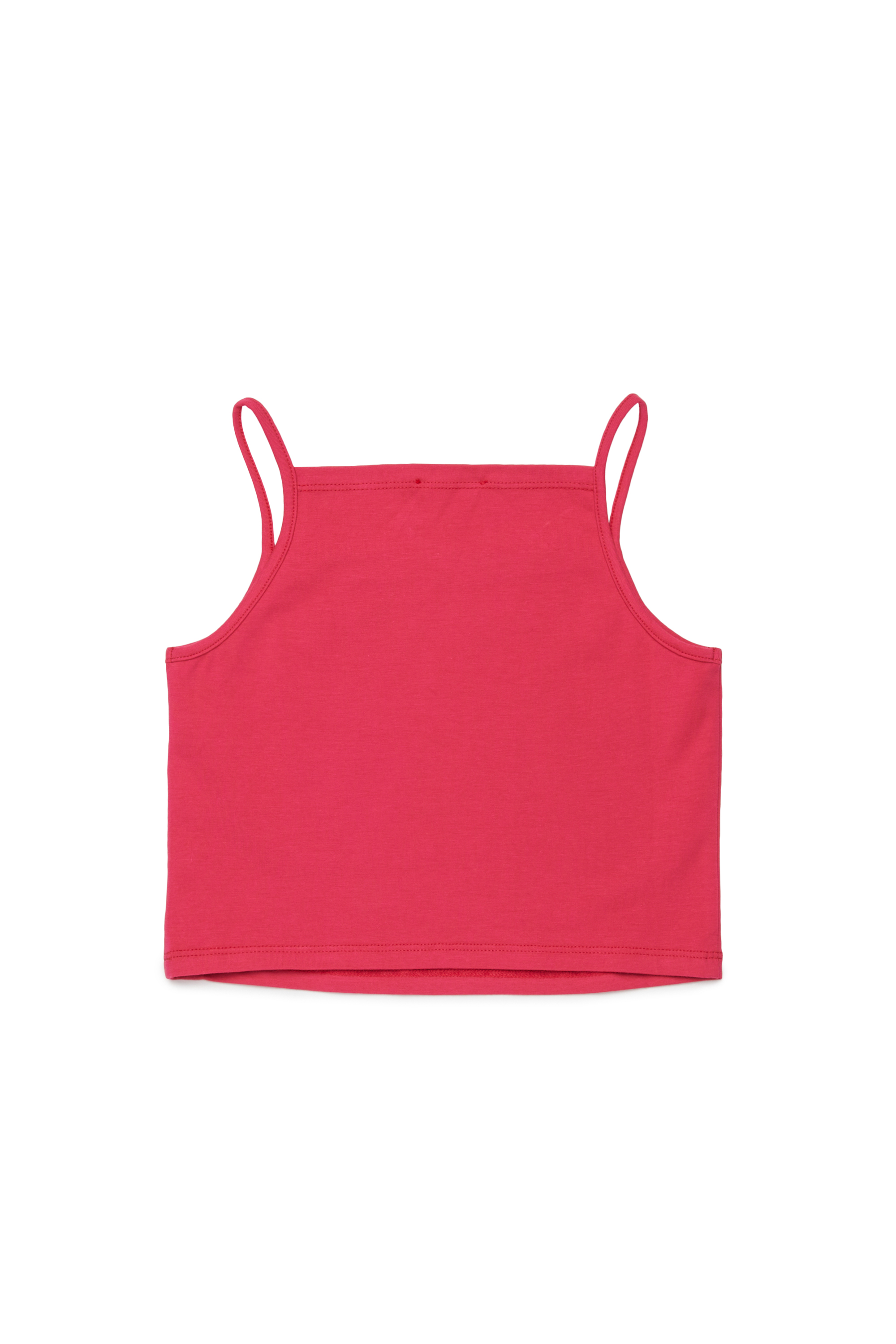 Diesel - TRIND, Woman's Cami top with crystal Oval D logo in Pink - 2