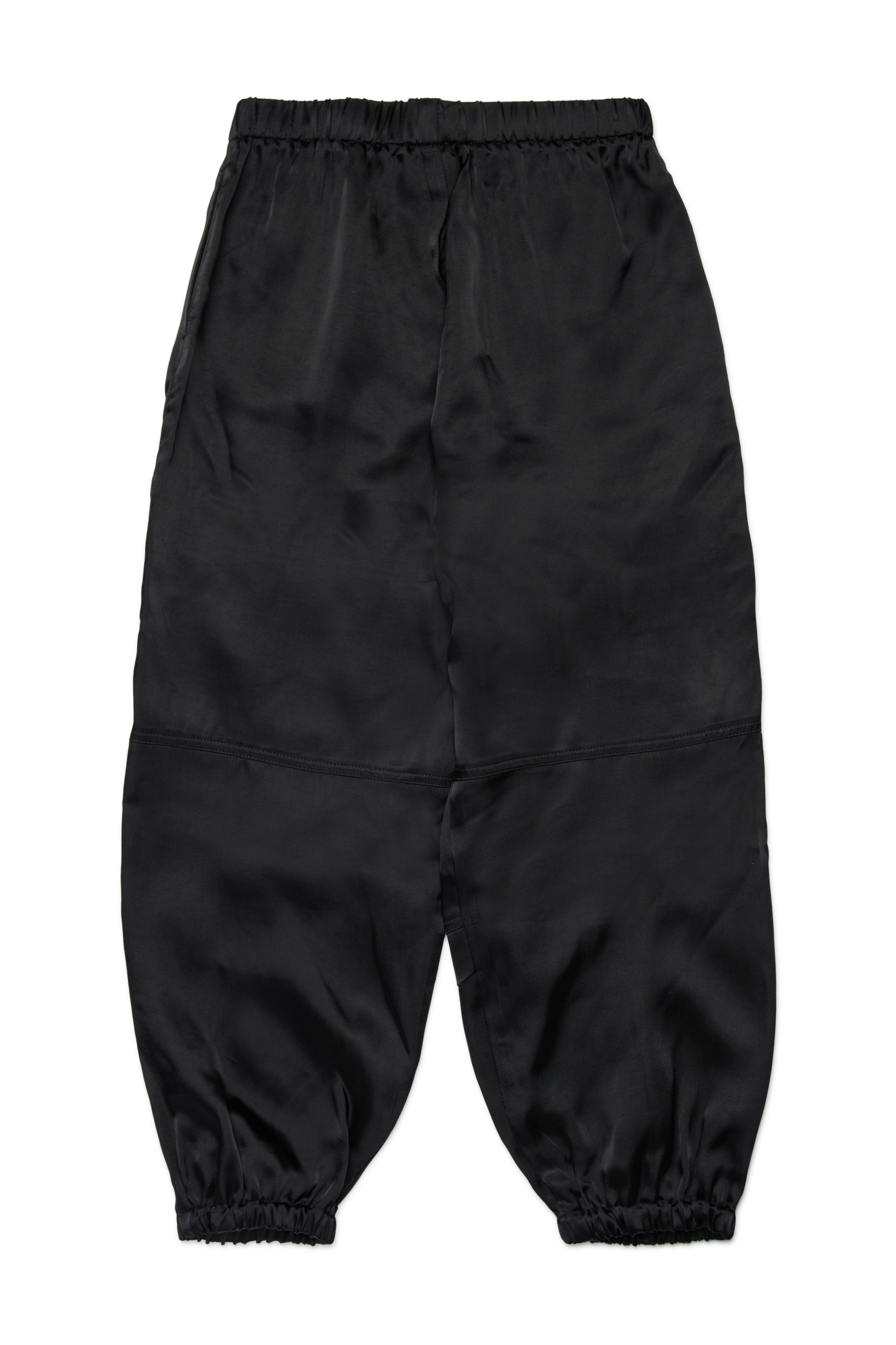Diesel - PSAFFER, Woman's Satin pants with utility pockets in Black - 2