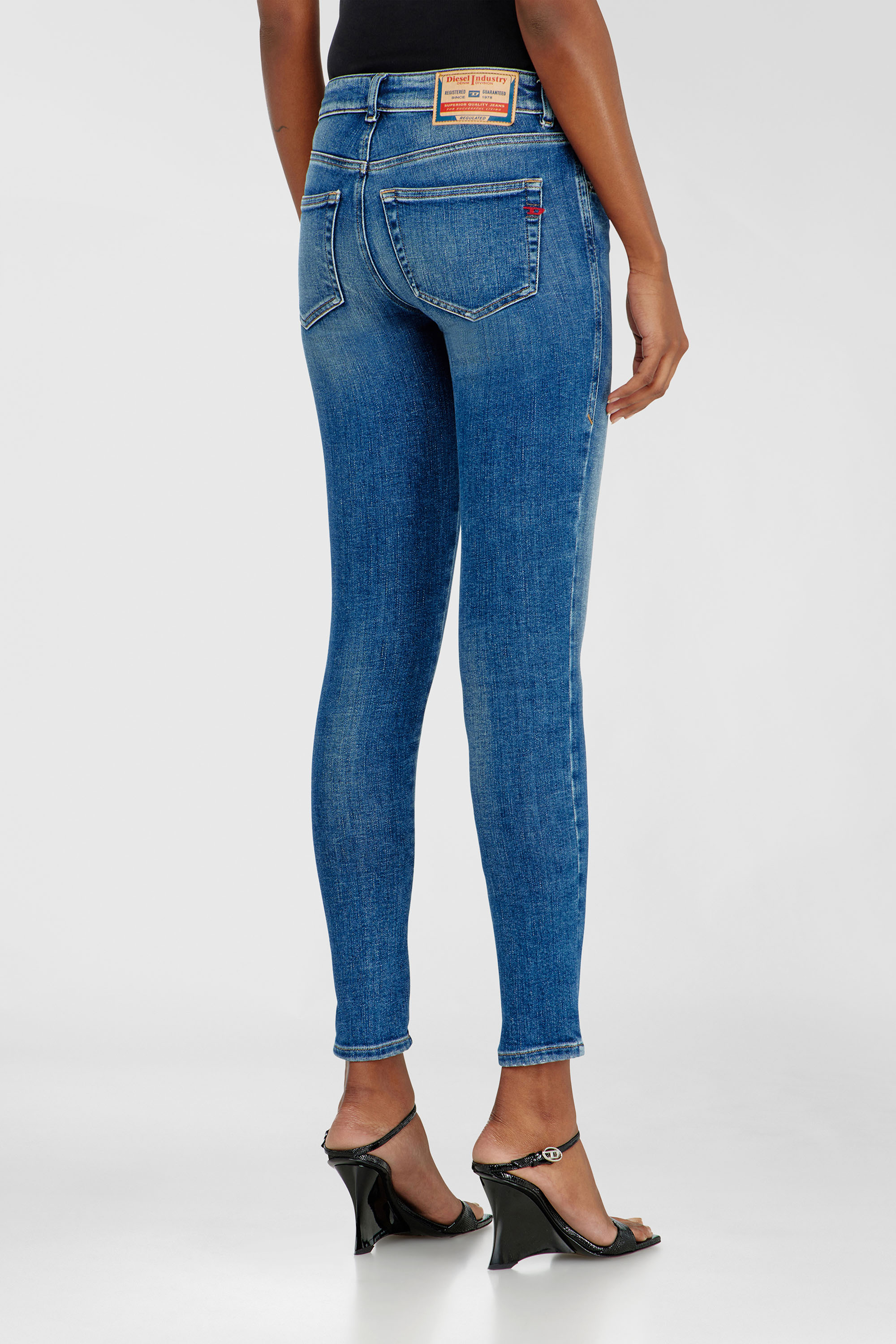 Diesel - Woman's Skinny Jeans 2017 Slandy 09P71, Medium blue - 5