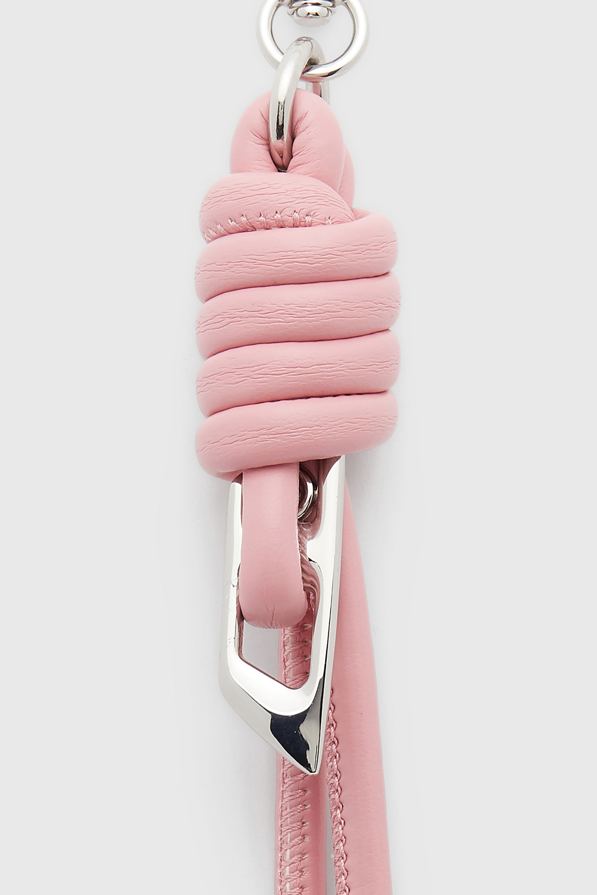 Diesel - ROPE I, Unisex's Knotted-straps charm in metal and PU in Pink - 3
