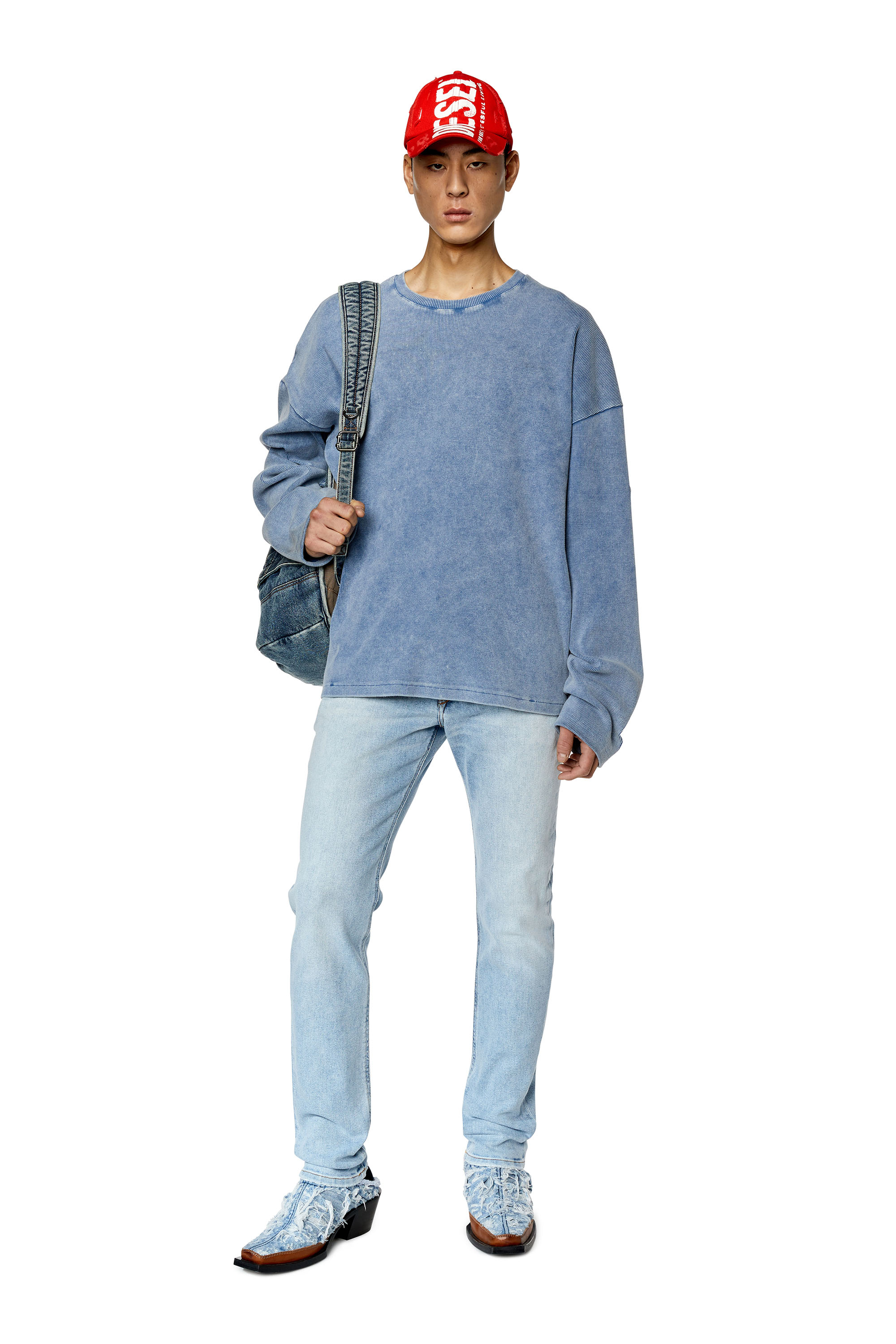 Diesel - 1979 Sleenker 09E90 Skinny Jeans, Light Blue - Image 4