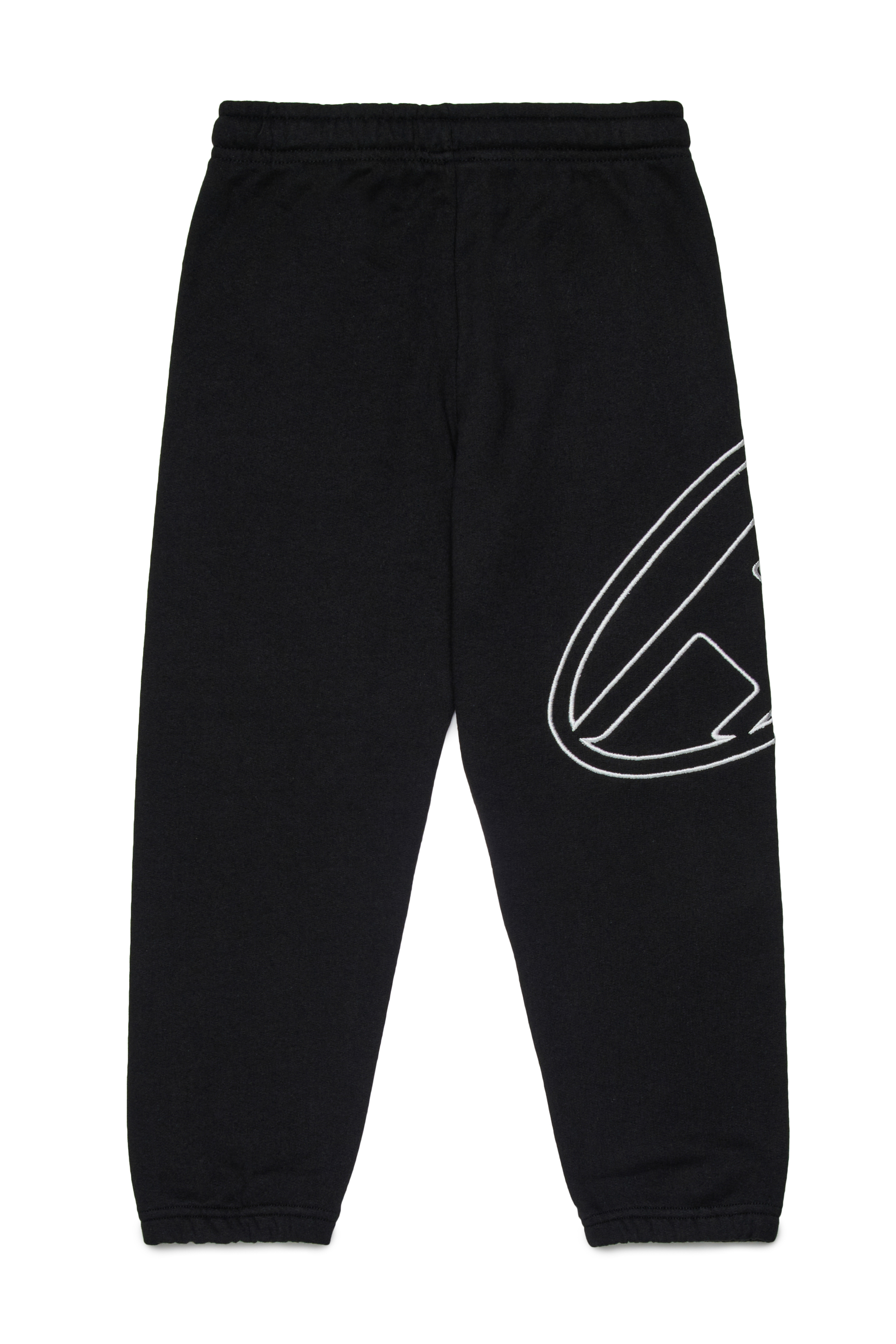 Diesel - PMARKYMEGOVALD, Man's Sweatpants with mega Oval D embroidery in Black - 2