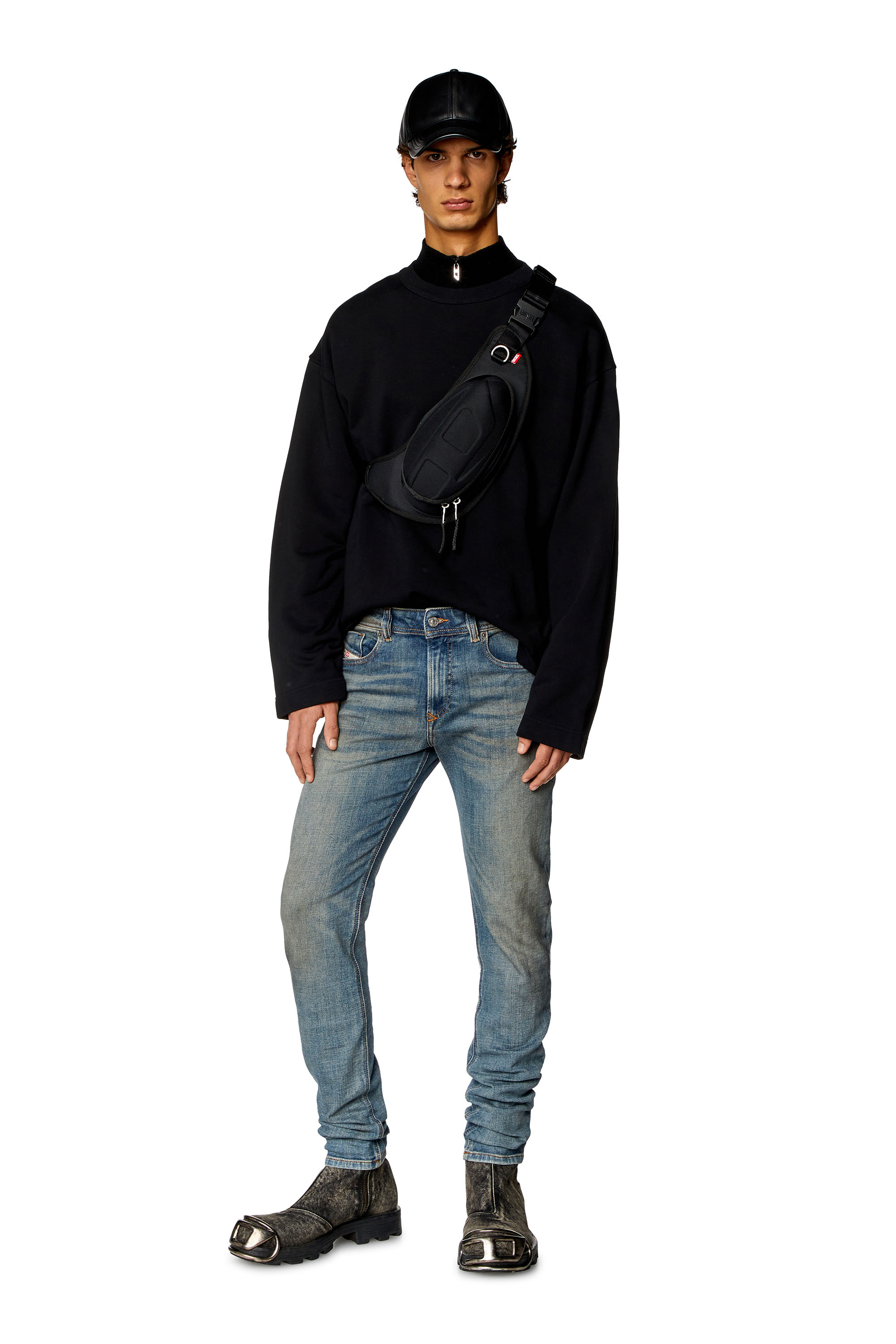 Diesel - Skinny Jeans 1979 Sleenker 09H69, Dark Blue - Image 2