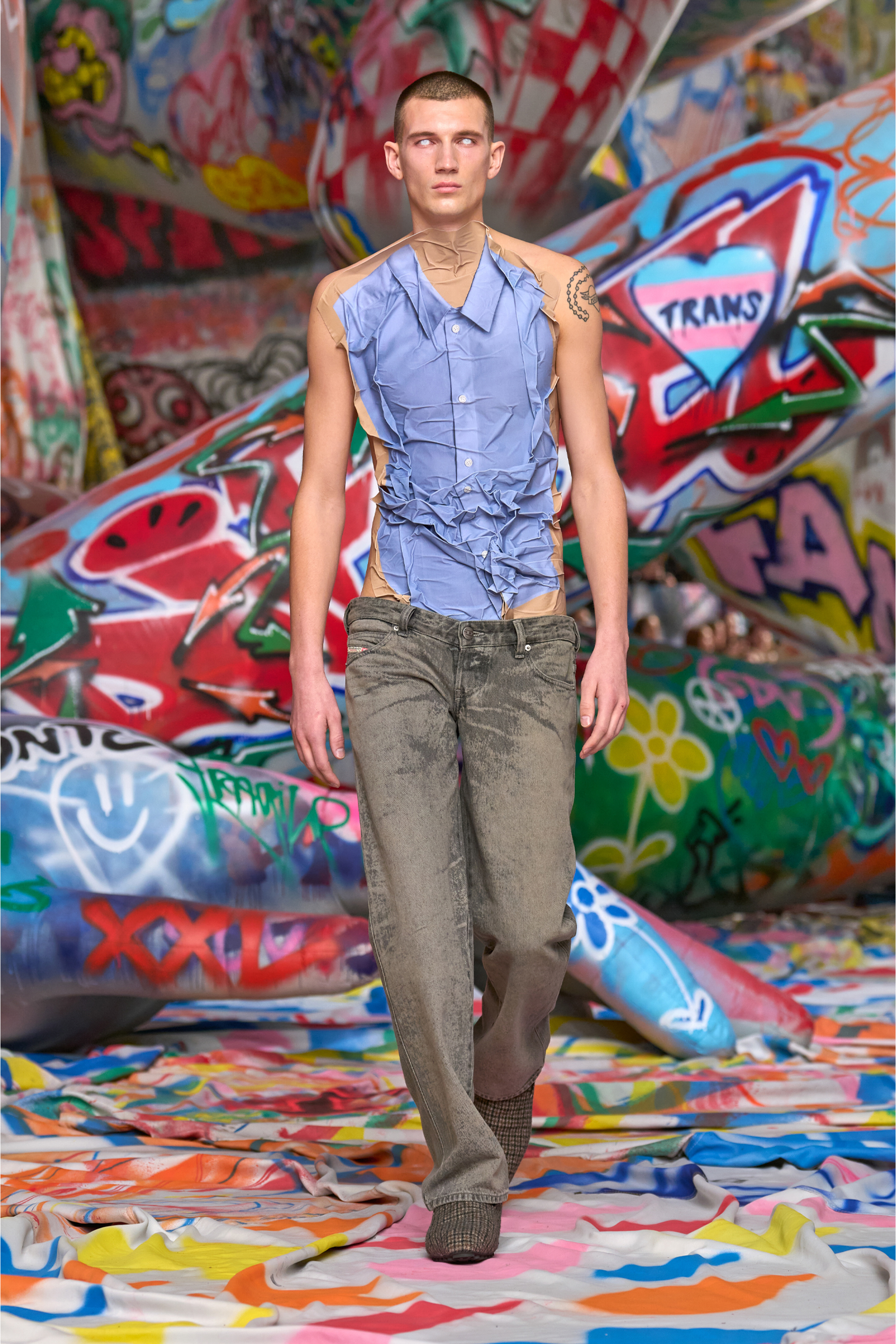 Regular Jeans D-Im 007DR, Grey Diesel - Man's Regular Jeans D-Im 007DR, Grey - 6