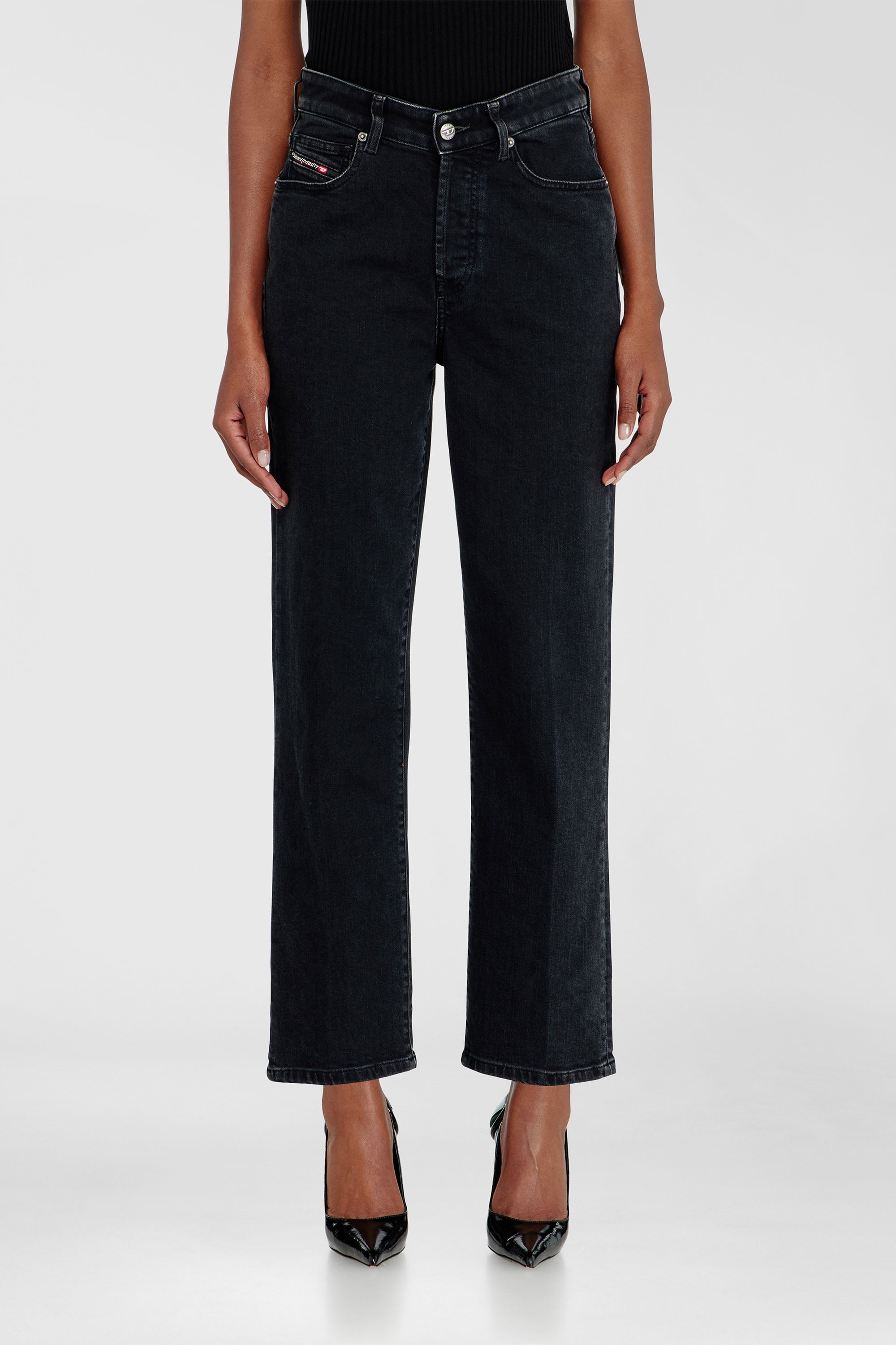 Diesel - Woman's Regular Jeans 1981 D-Went 09N89, Black/Dark grey - 1