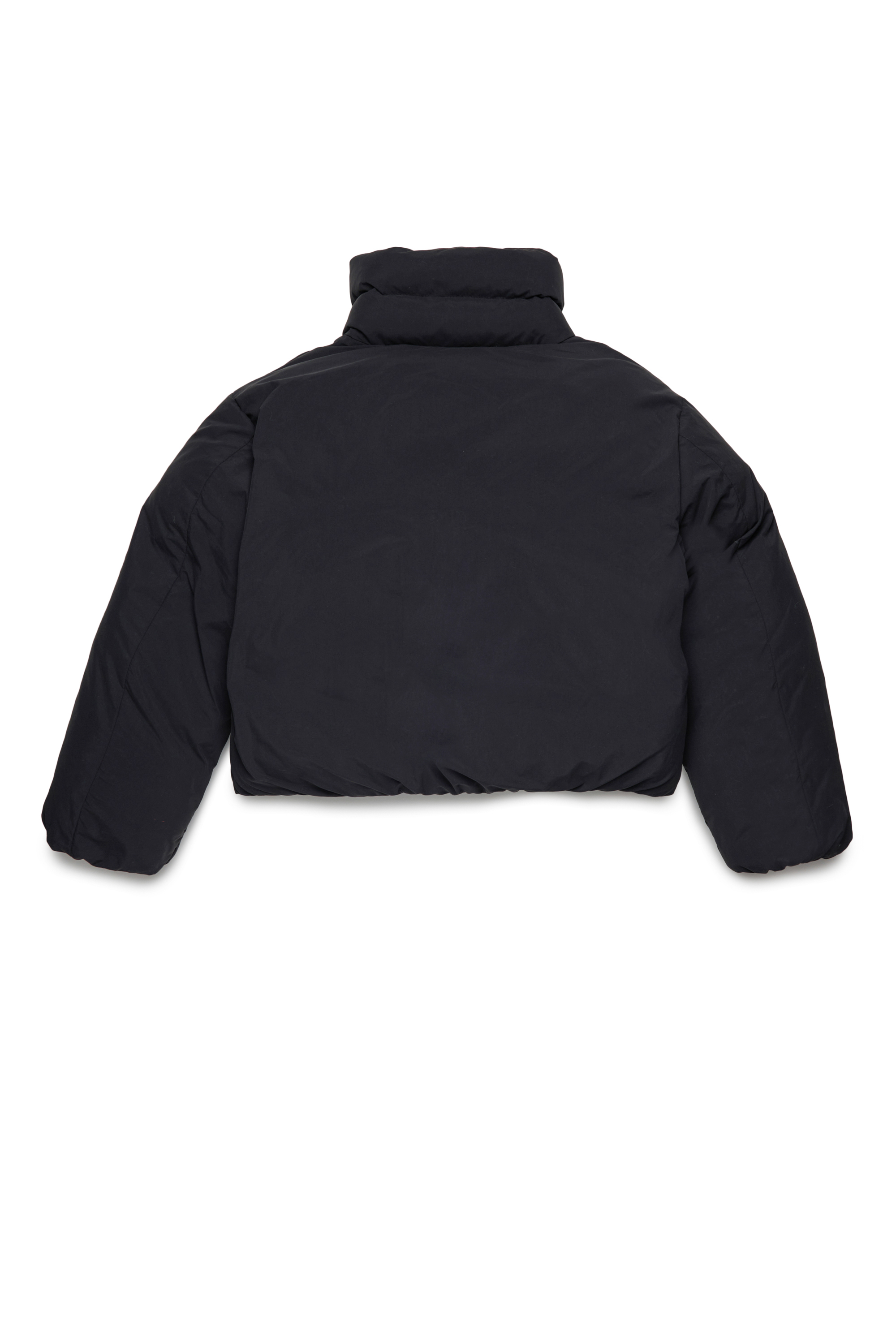 Diesel - JWRAVYS, Woman's Padded nylon jacket with zipper in Black - 2