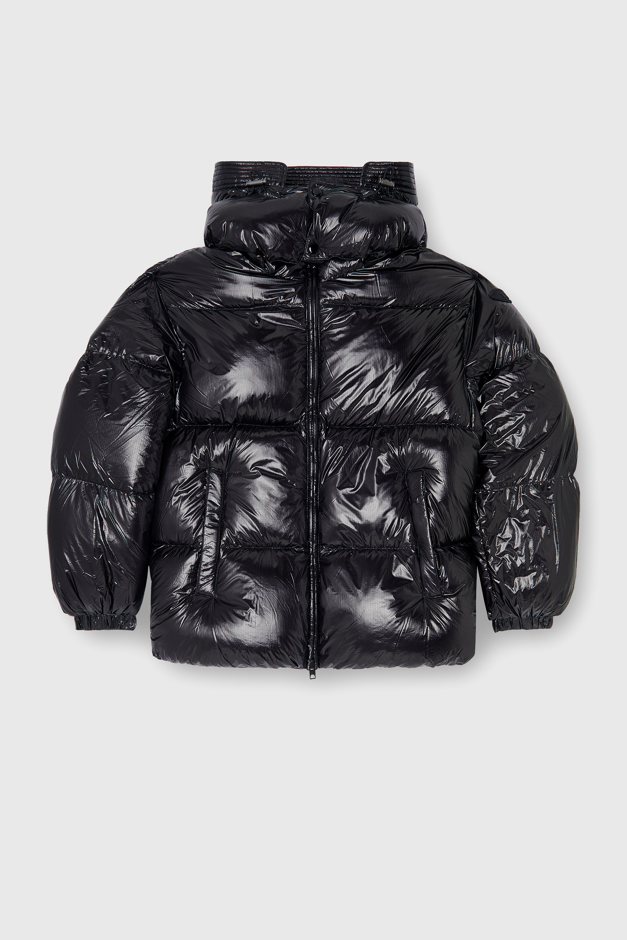 Diesel - W-ROLFYS-WRD-BKCP, Man's Down puffer jacket with detachable hood in Black - 2