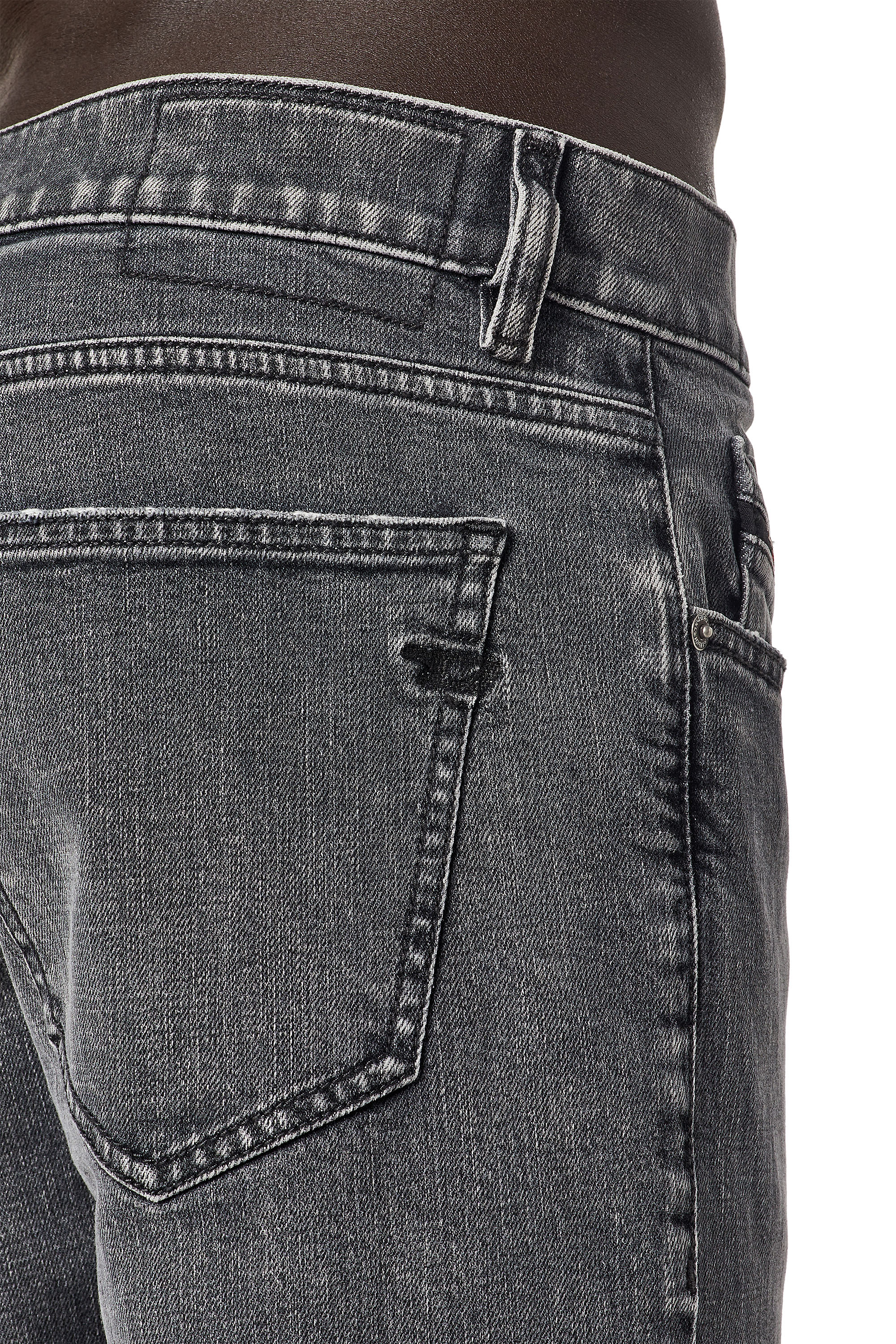 Diesel - 2019 D-STRUKT 09D20 Slim Jeans, Black/Dark grey - Image 4