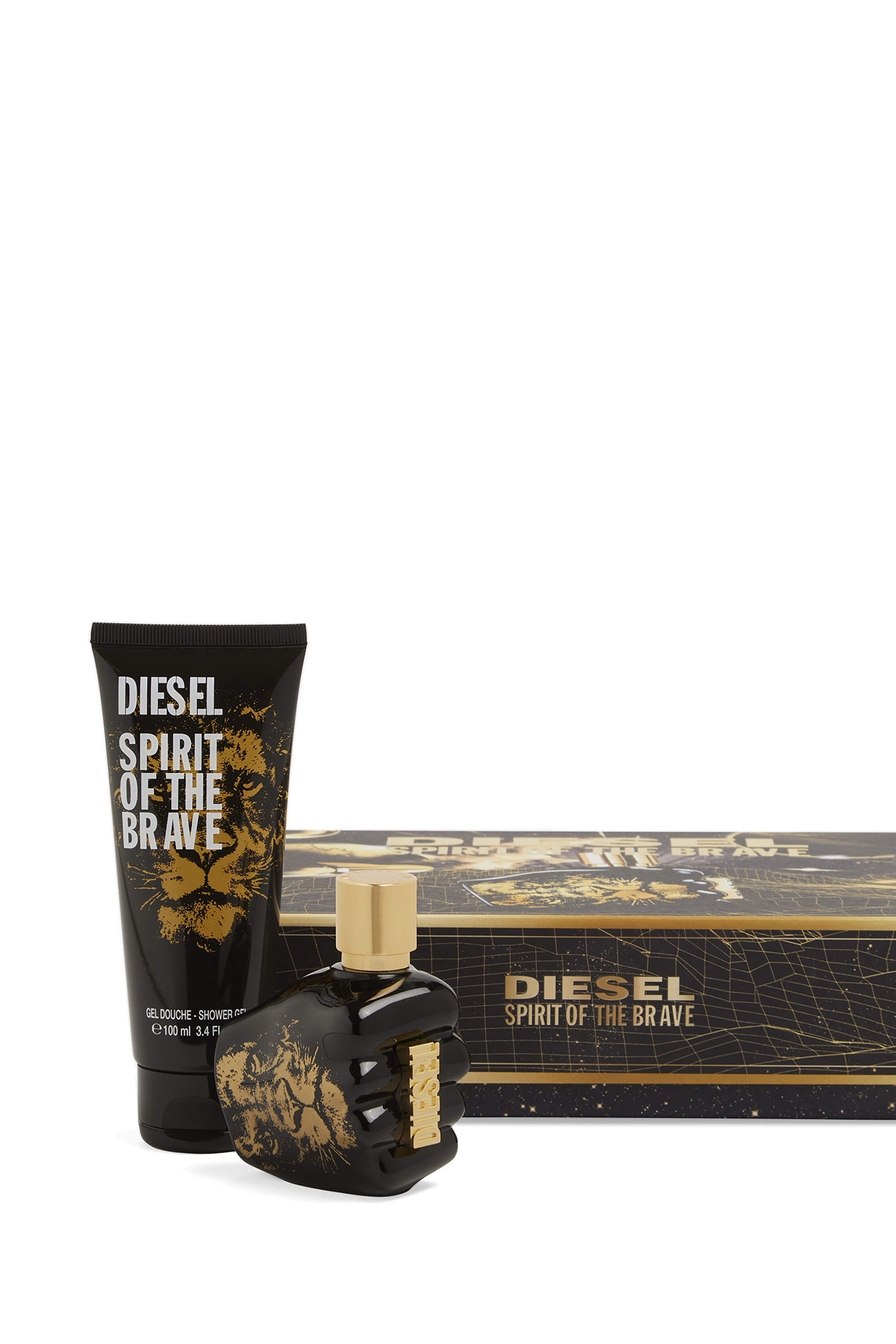 Diesel - SPIRIT OF THE BRAVE 50ML GIFT SET, Man's SPIRIT OF THE BRAVE Gift set in Black/Gold - 1